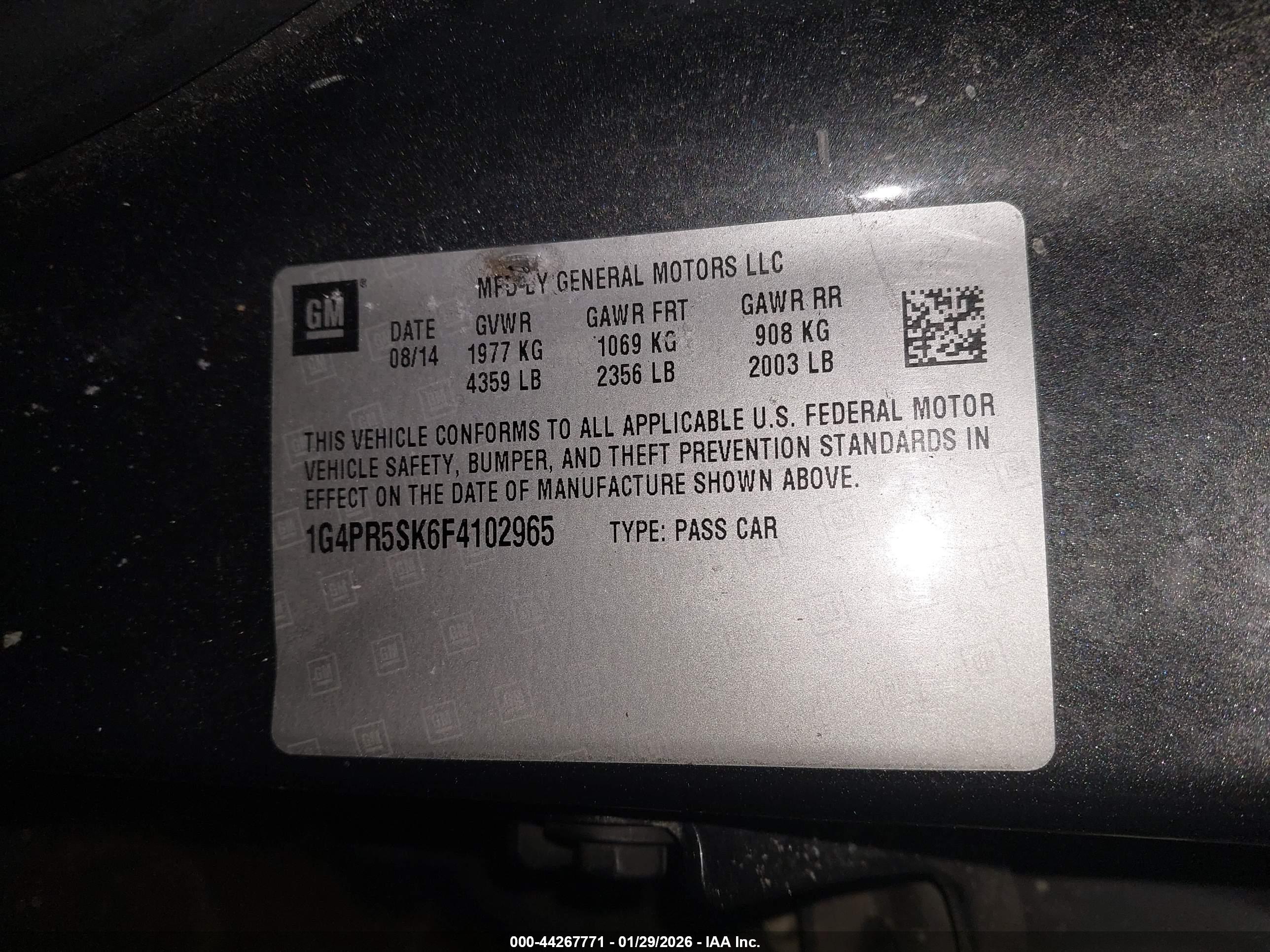 BUICK VERANO image 9