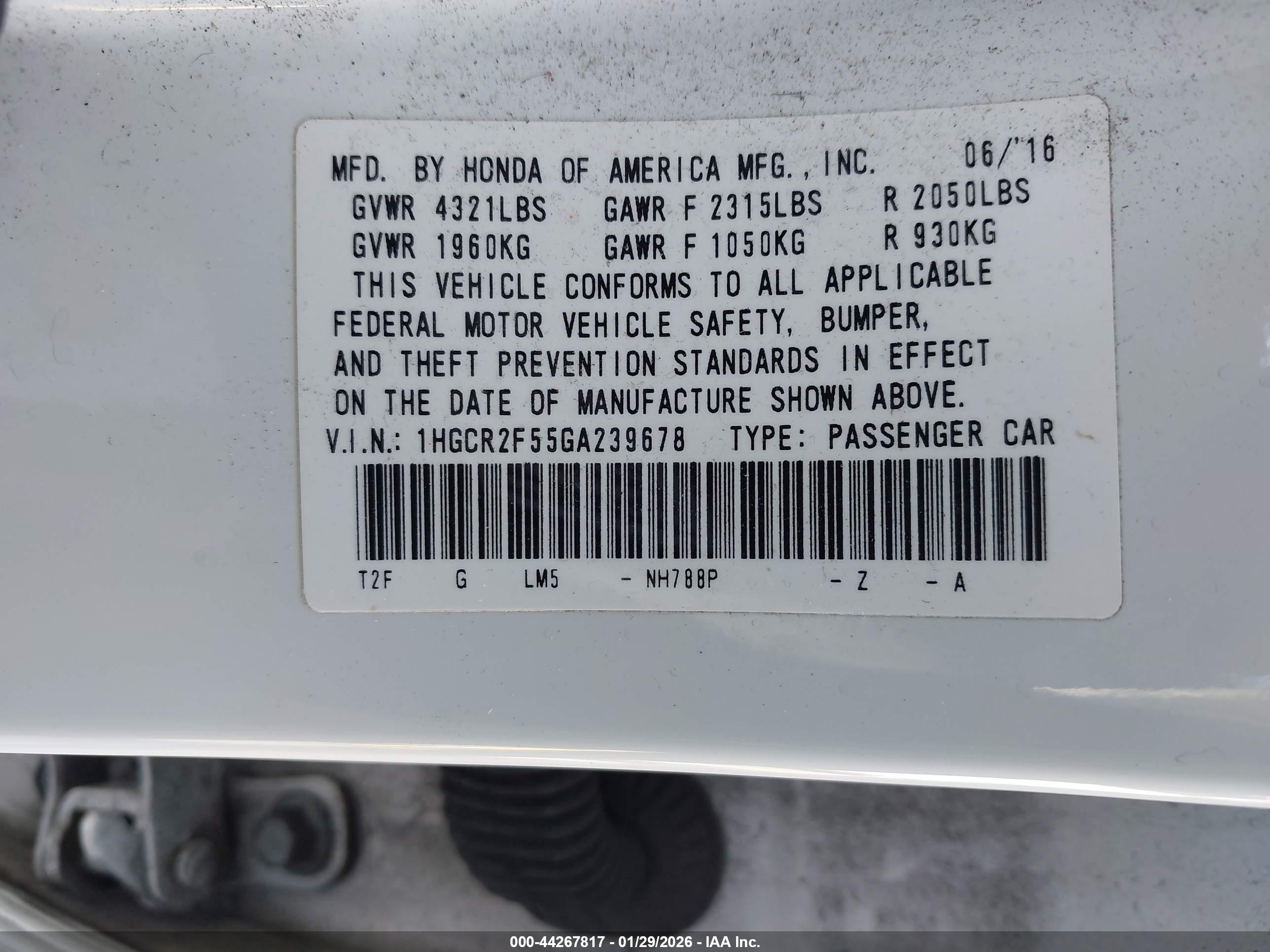 HONDA ACCORD image 9