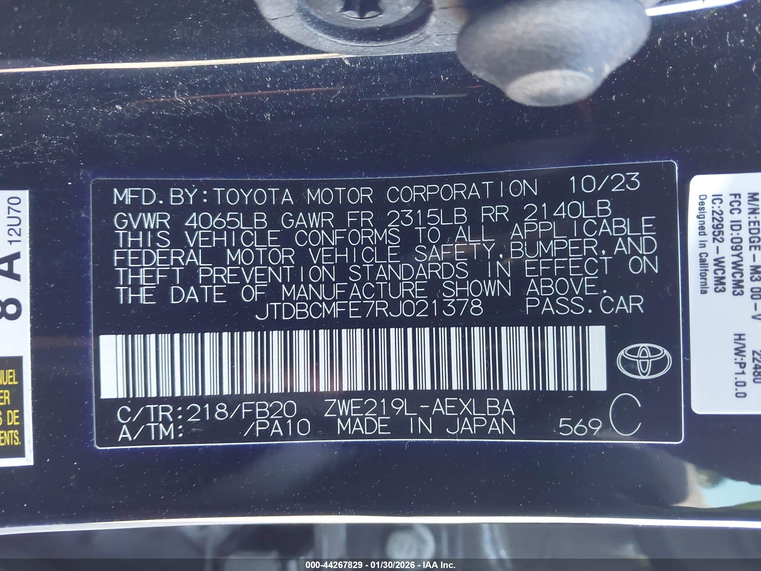 TOYOTA COROLLA image 9