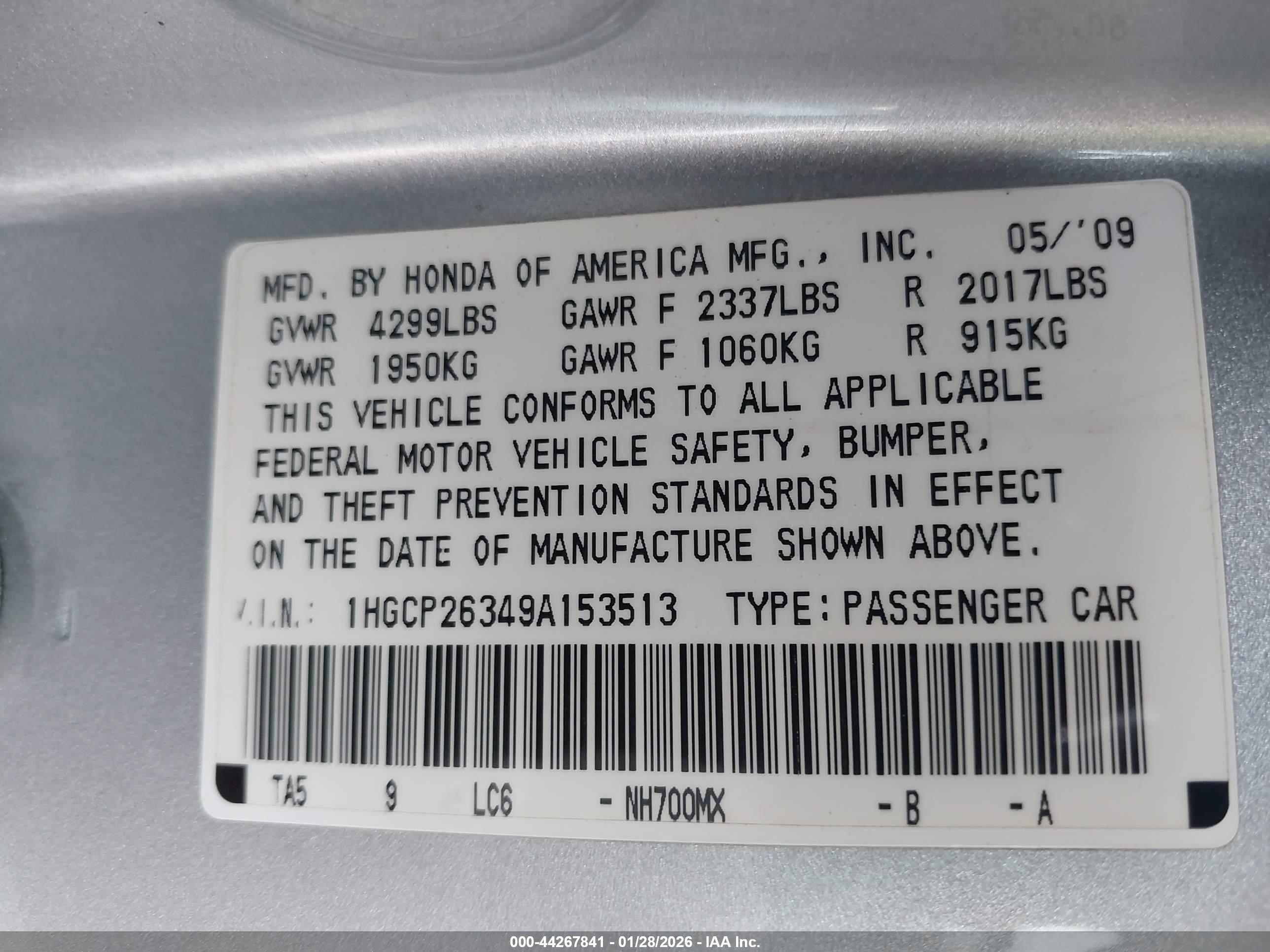 HONDA ACCORD image 9