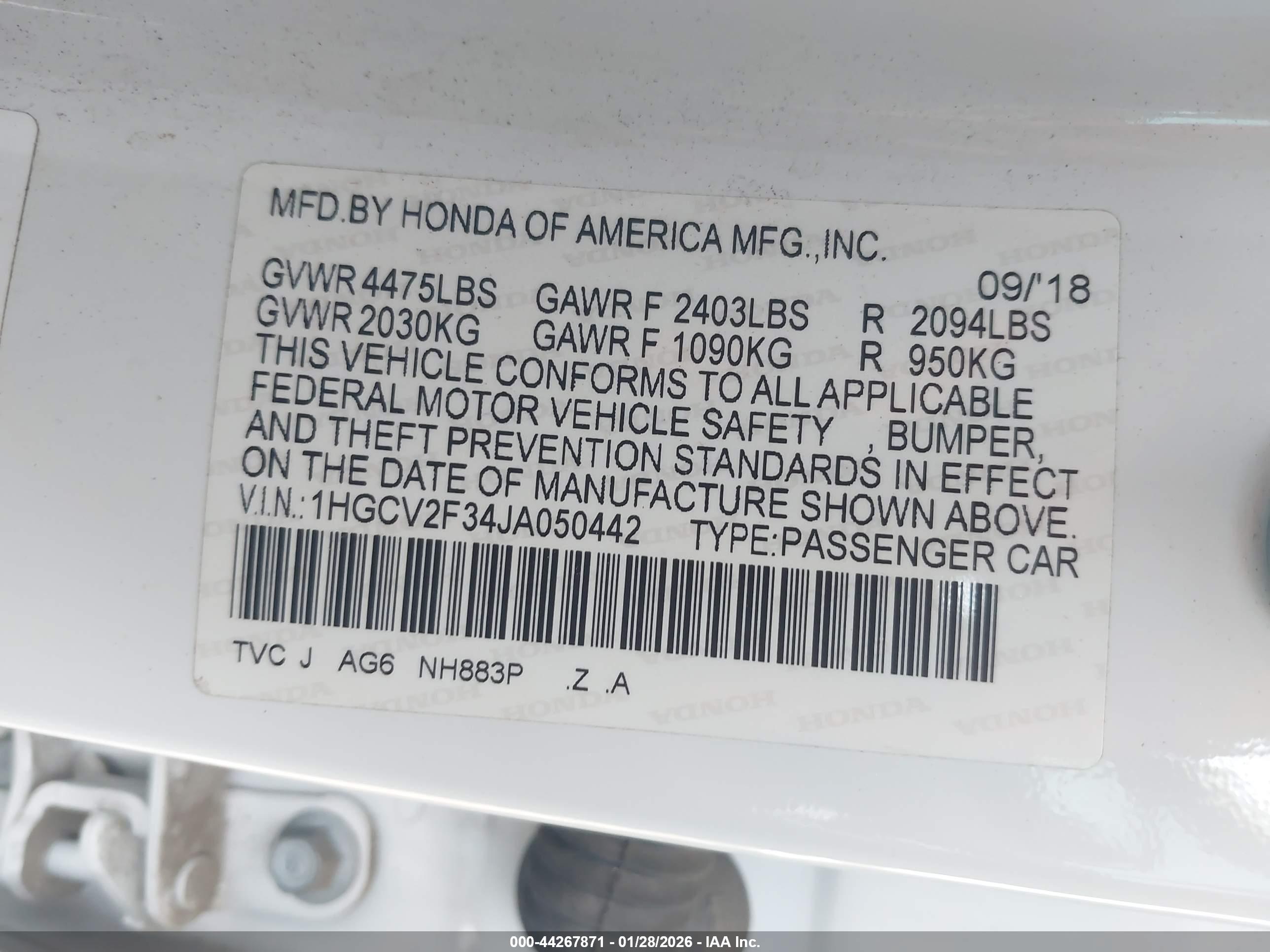 HONDA ACCORD image 9