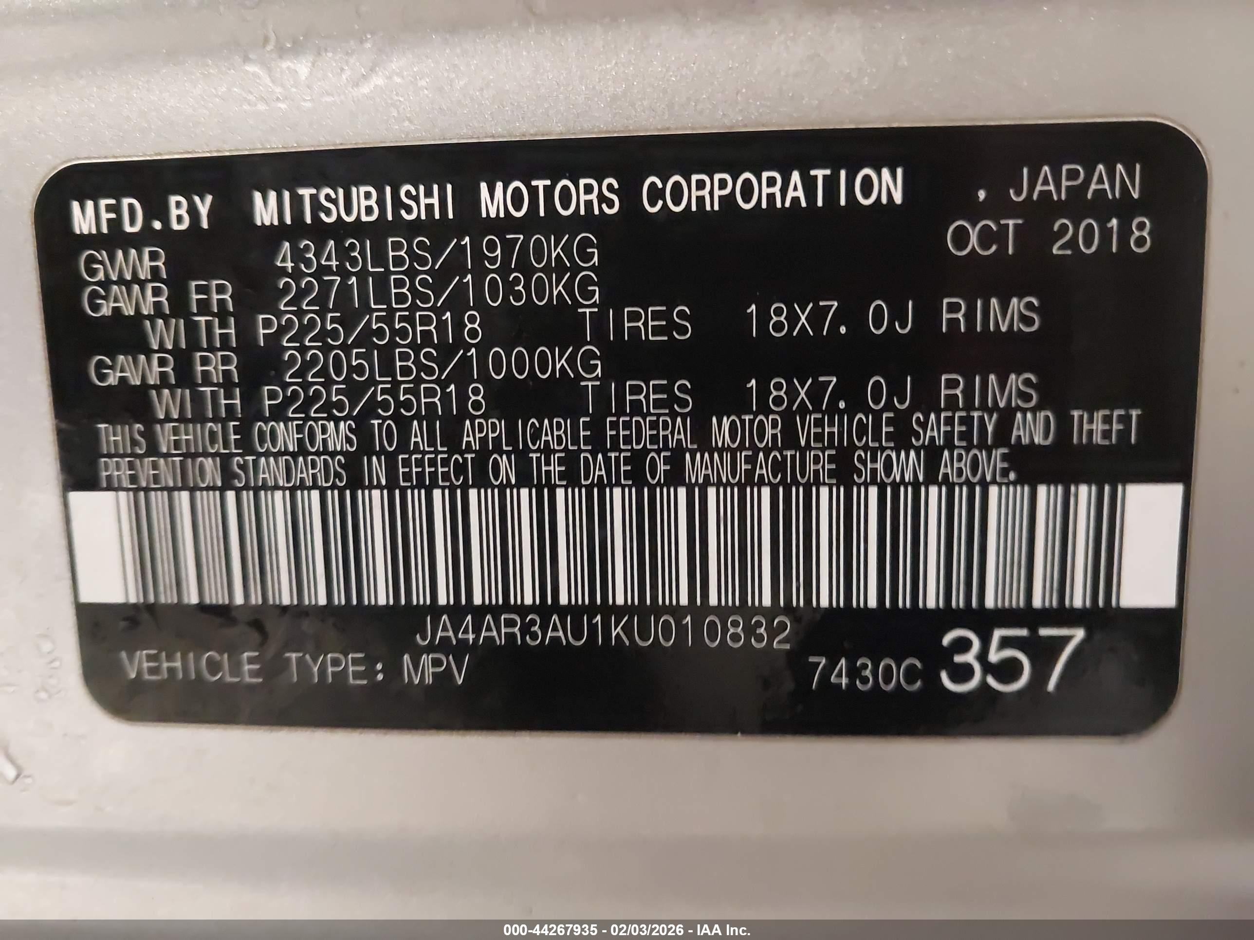 MITSUBISHI OUTLANDER image 9