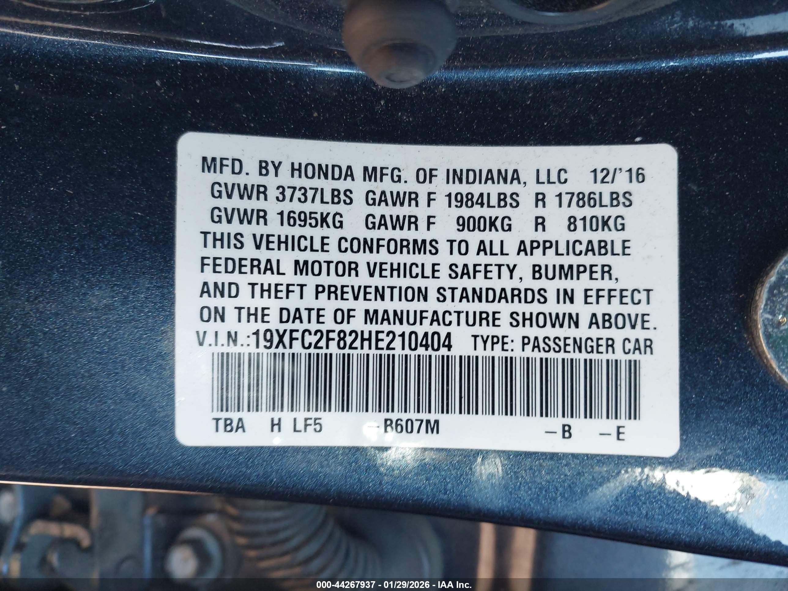 HONDA CIVIC image 9