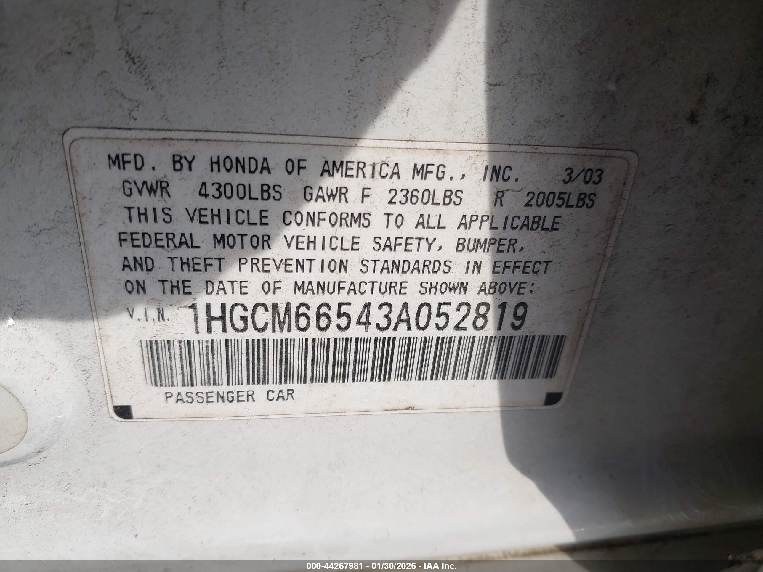 HONDA ACCORD image 9