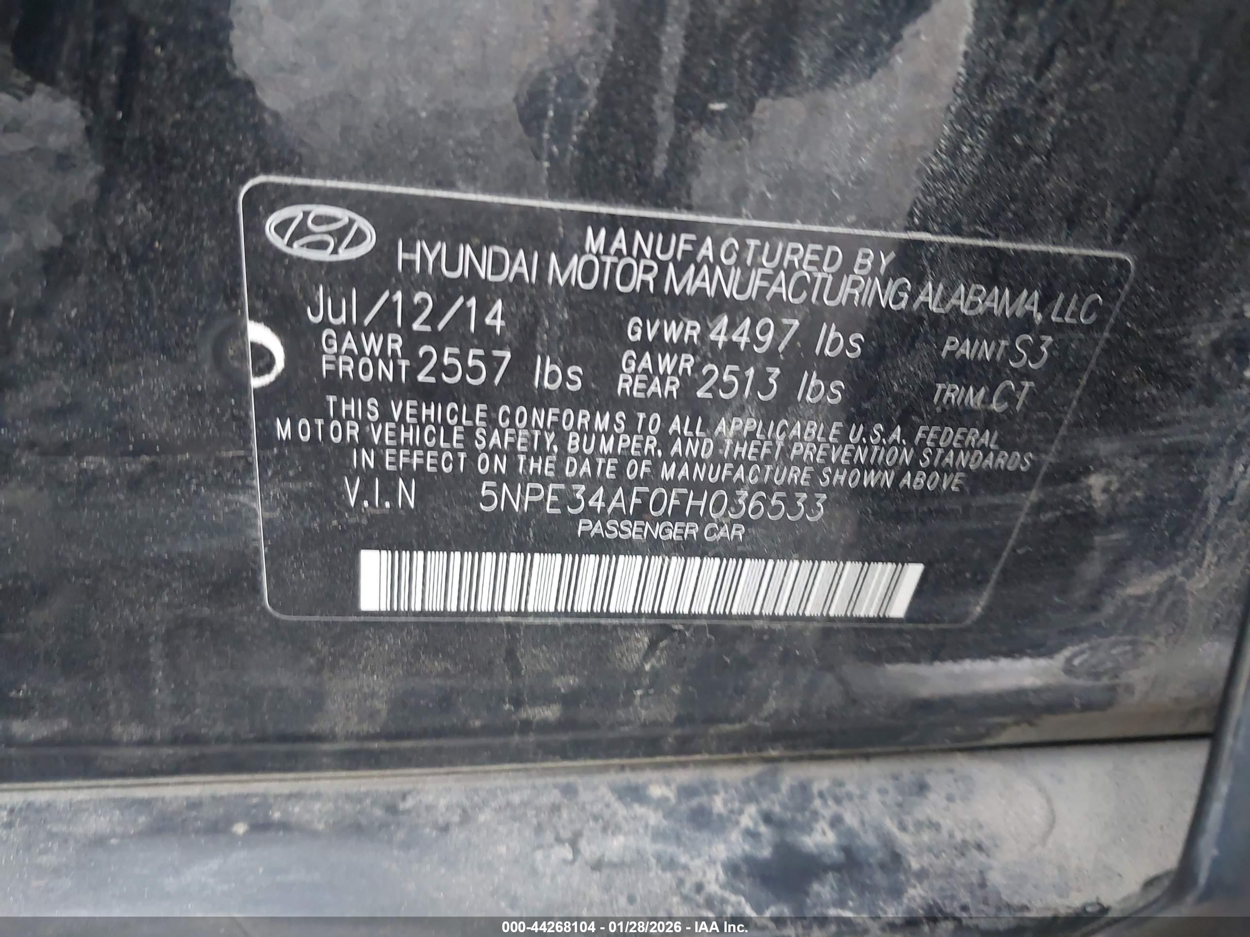 HYUNDAI SONATA image 9