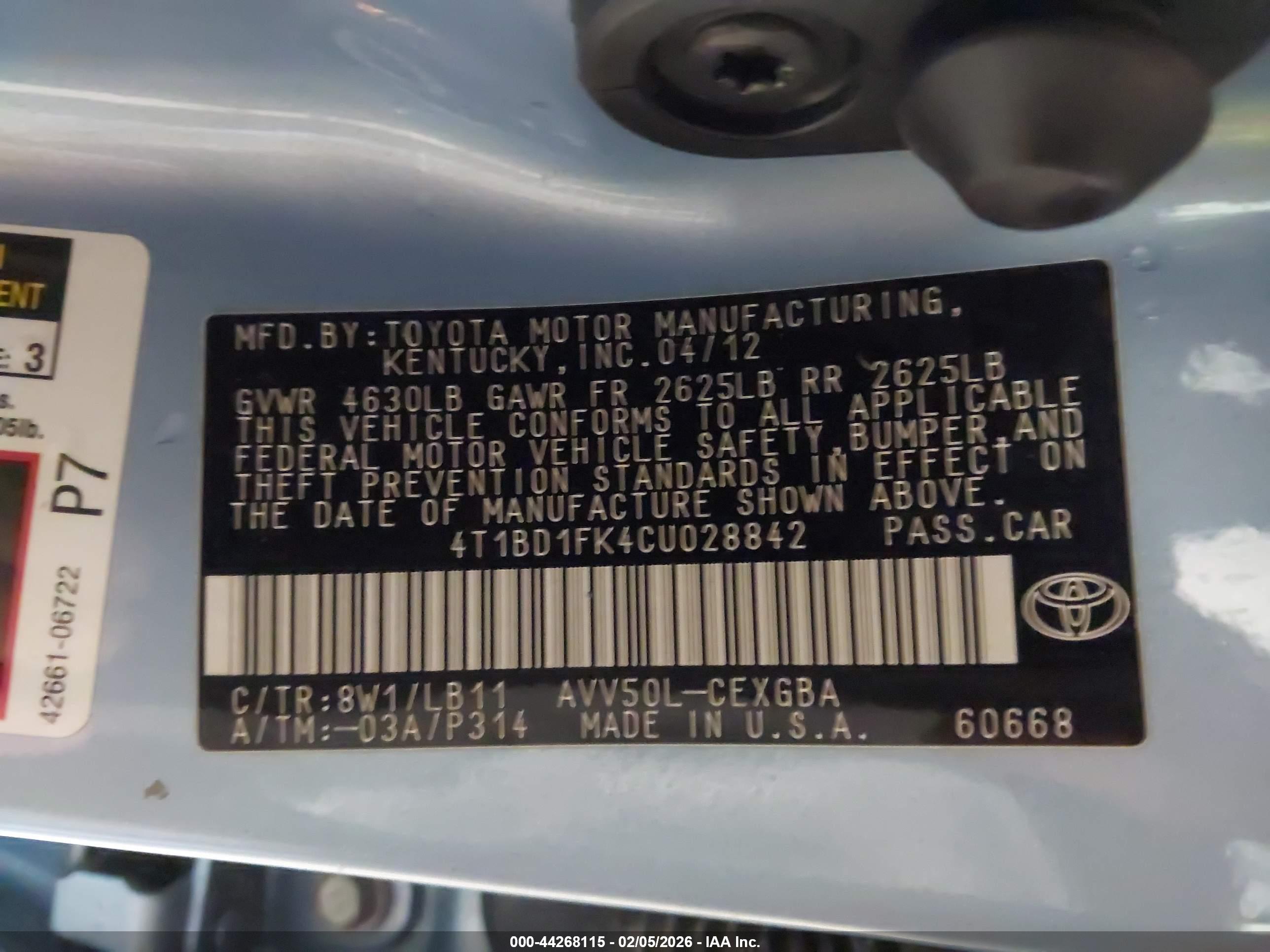 TOYOTA CAMRY image 9