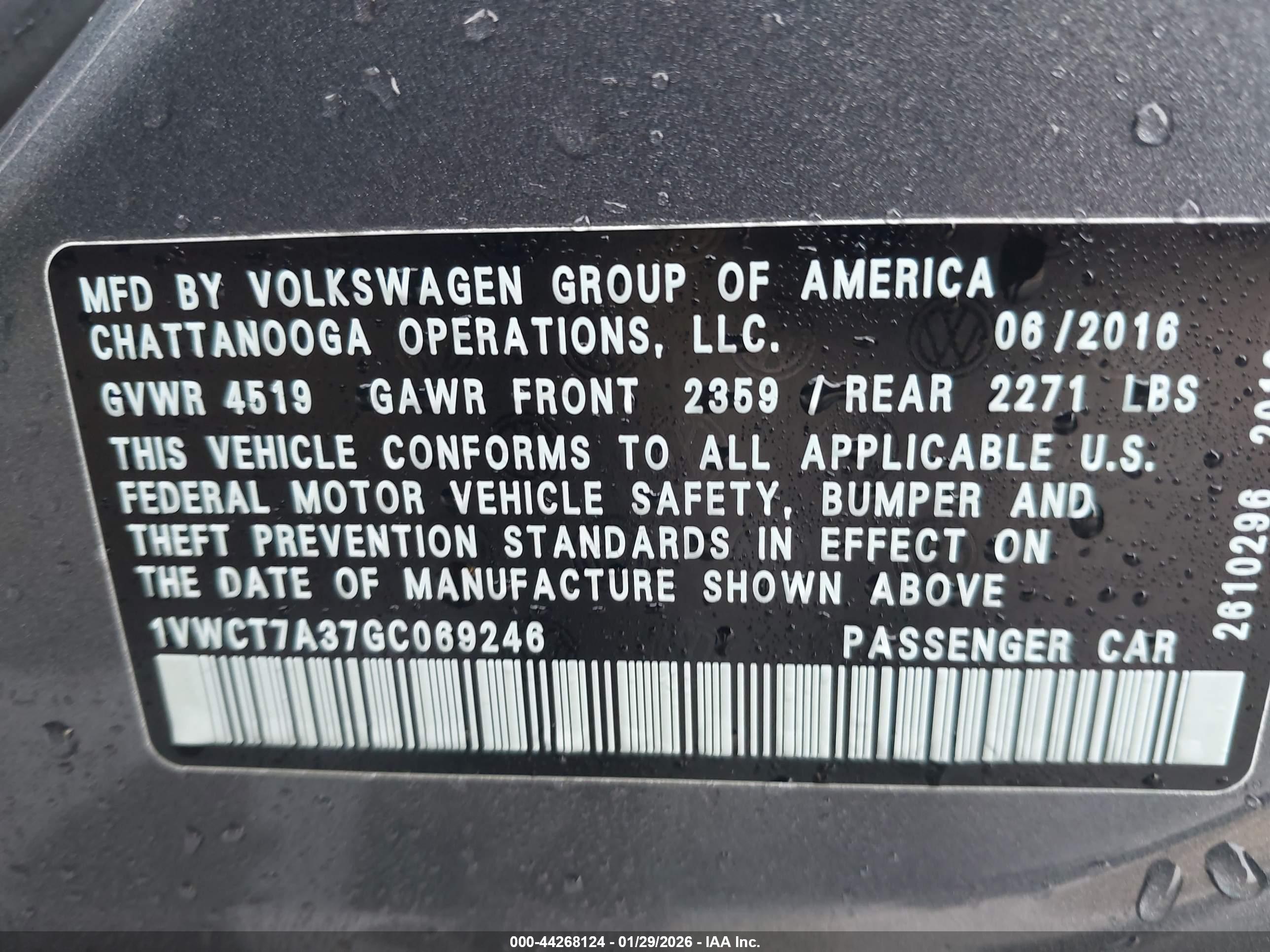 VOLKSWAGEN PASSAT image 9