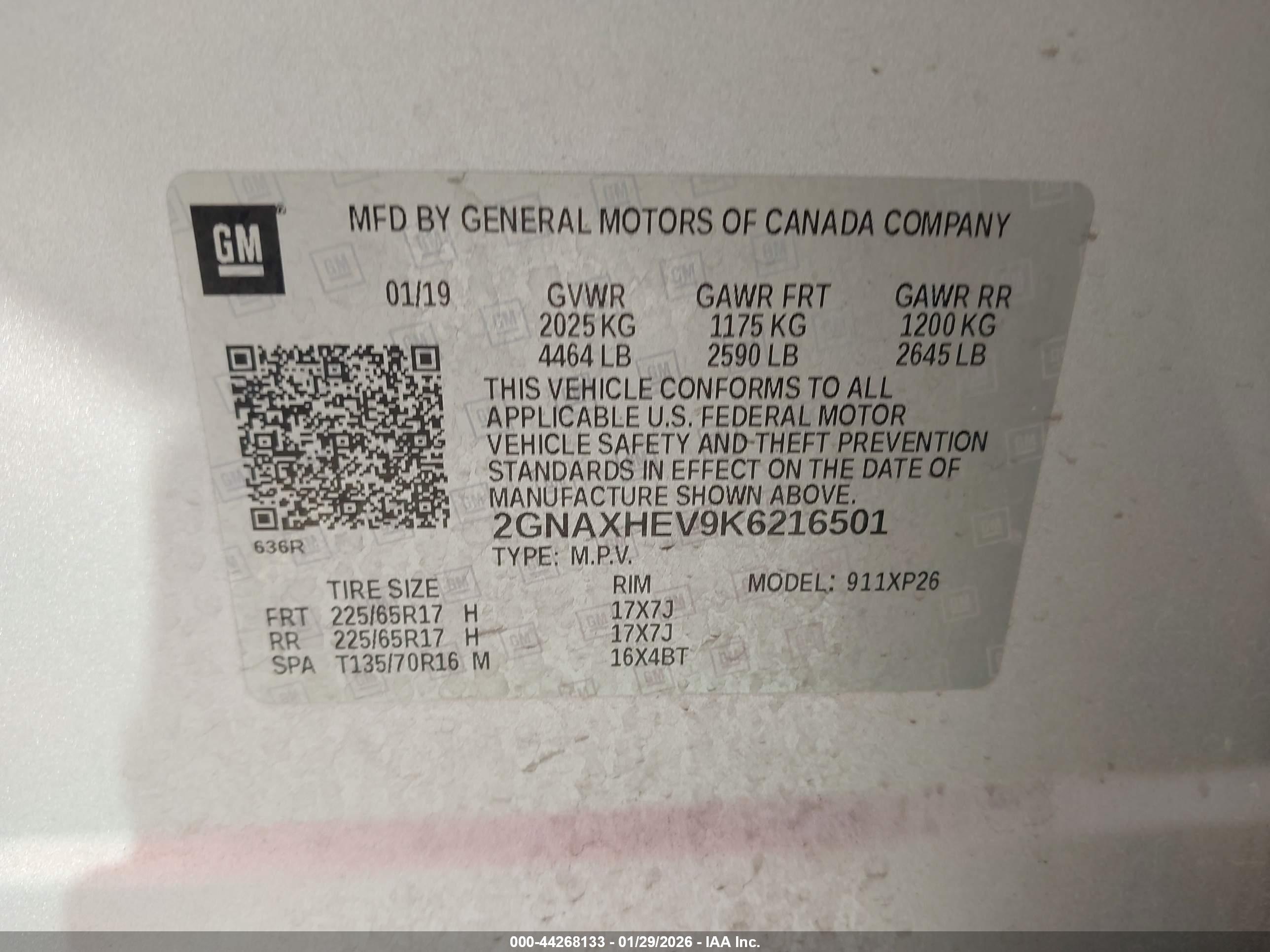 CHEVROLET EQUINOX image 9