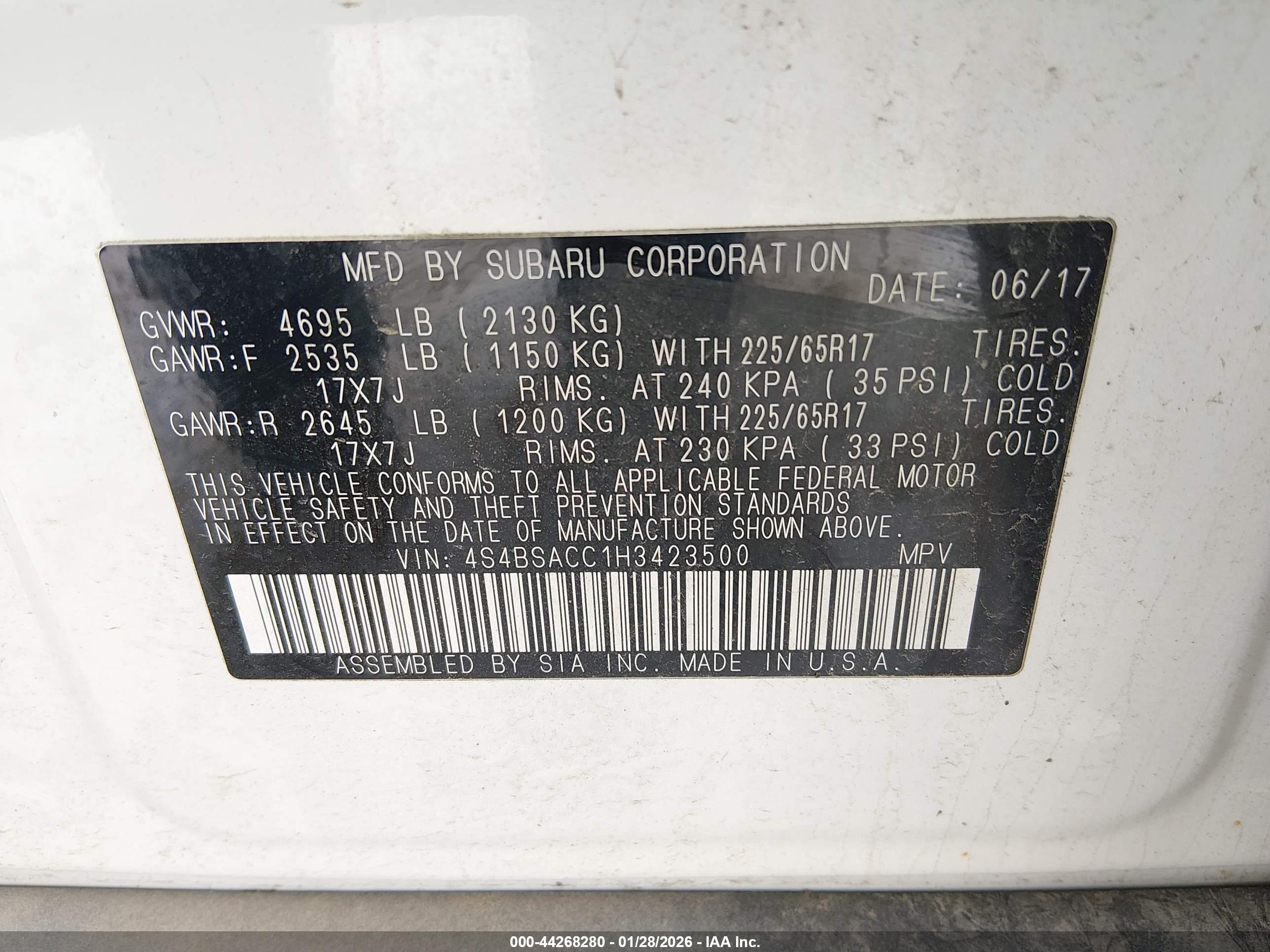 SUBARU OUTBACK image 9
