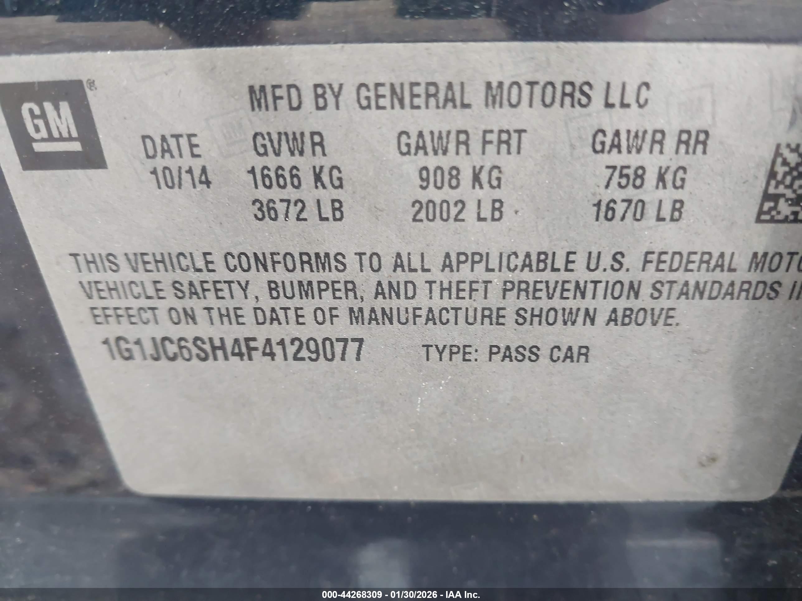CHEVROLET SONIC image 9