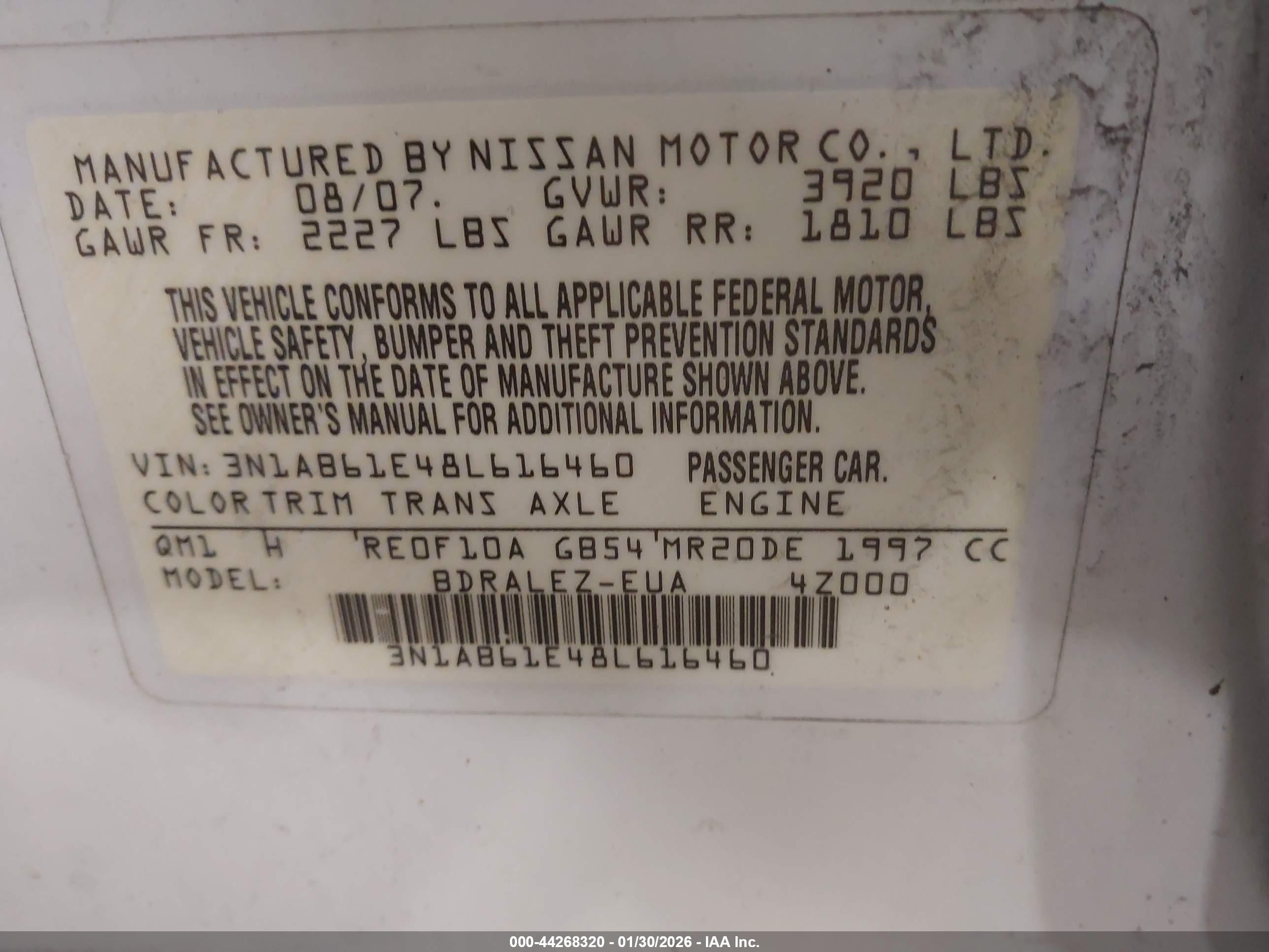 NISSAN SENTRA image 9