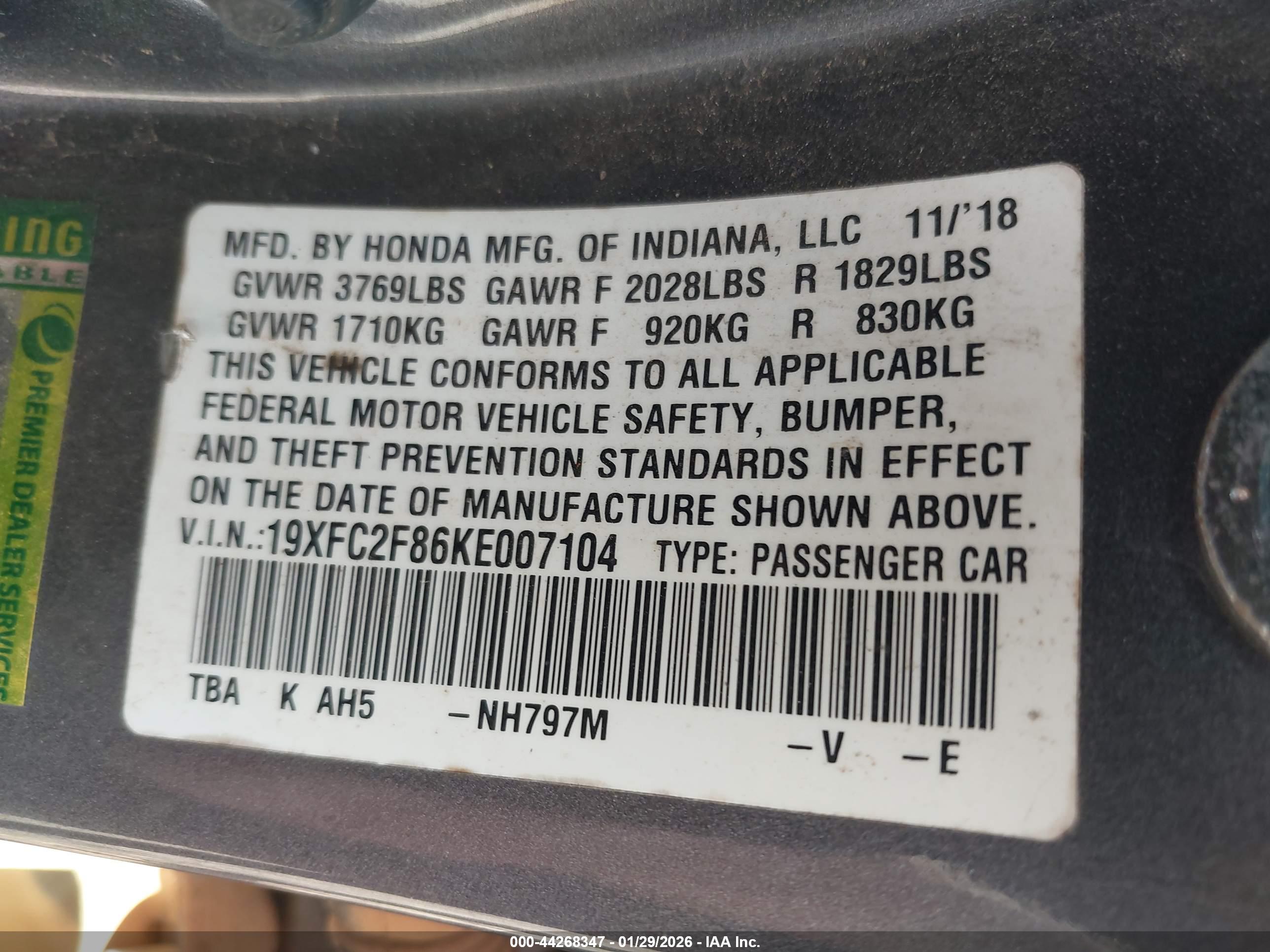 HONDA CIVIC image 9