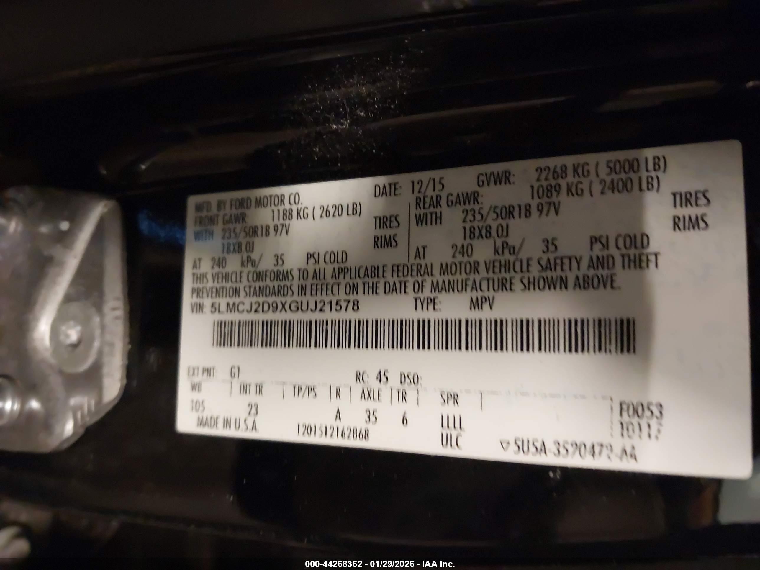 LINCOLN MKC image 9