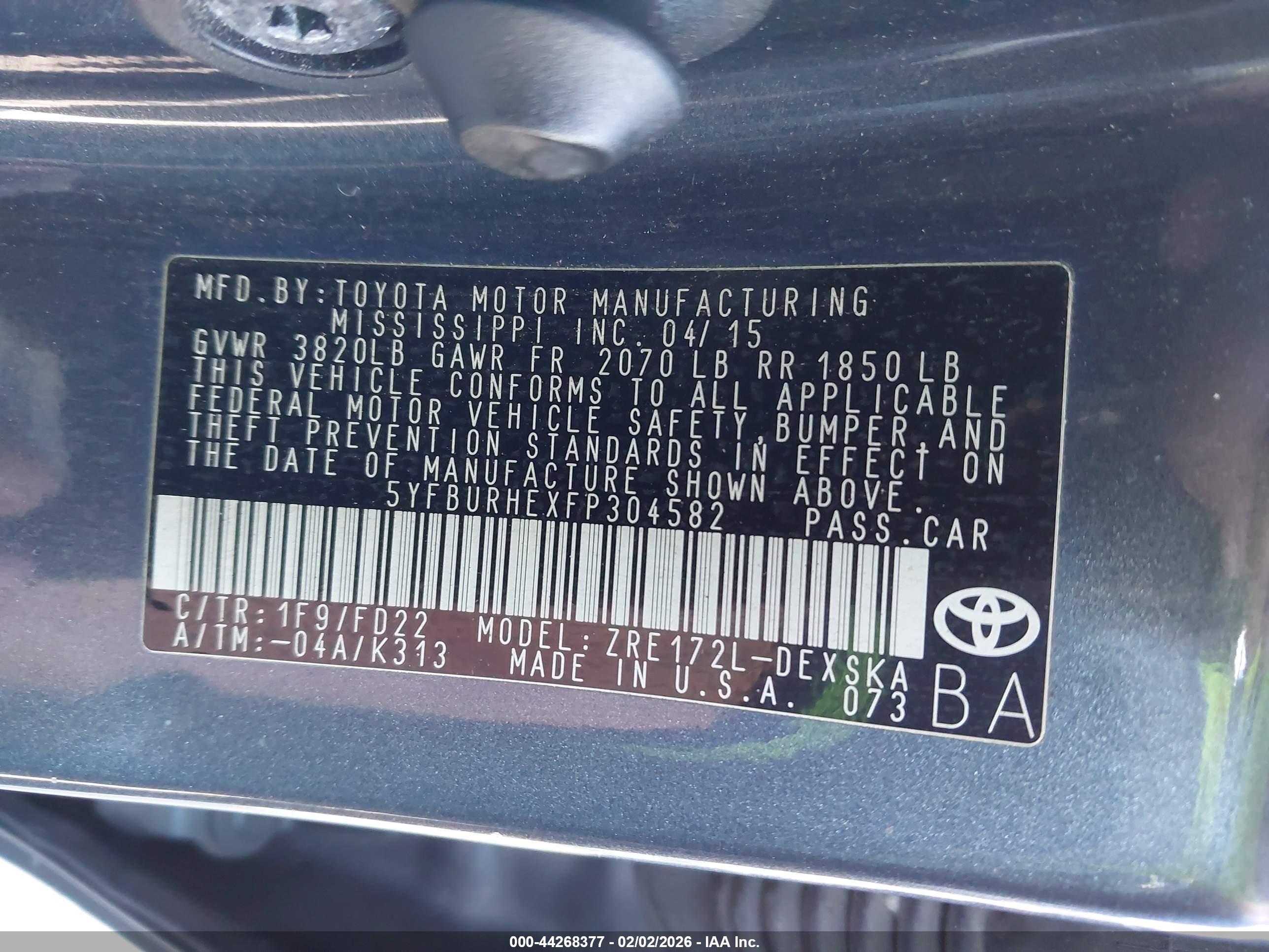 TOYOTA COROLLA image 9