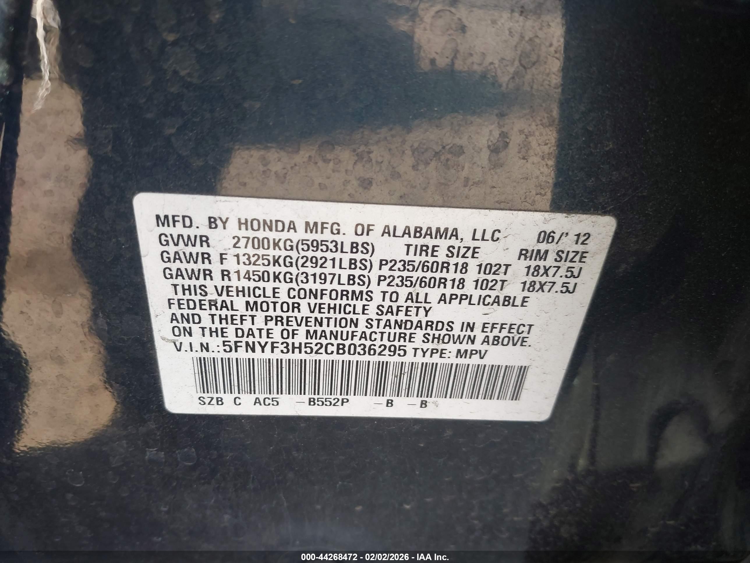 HONDA PILOT image 9