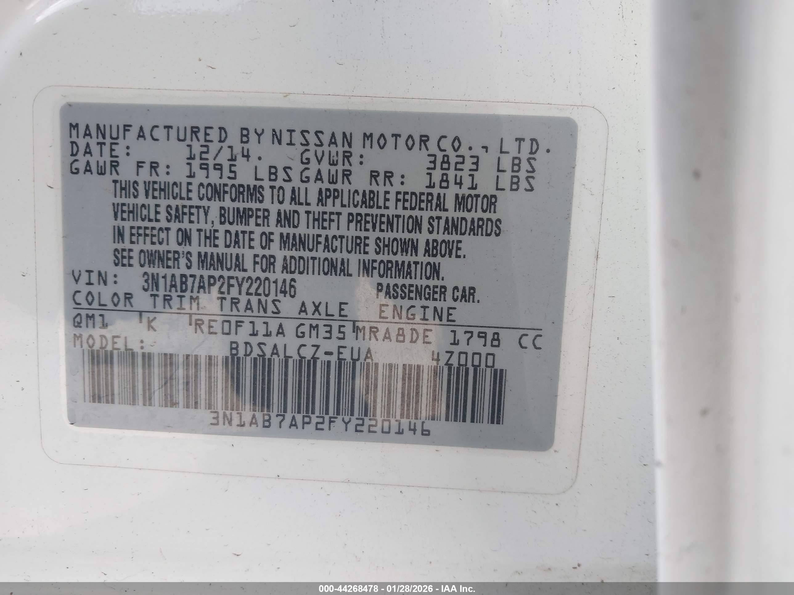 NISSAN SENTRA image 9