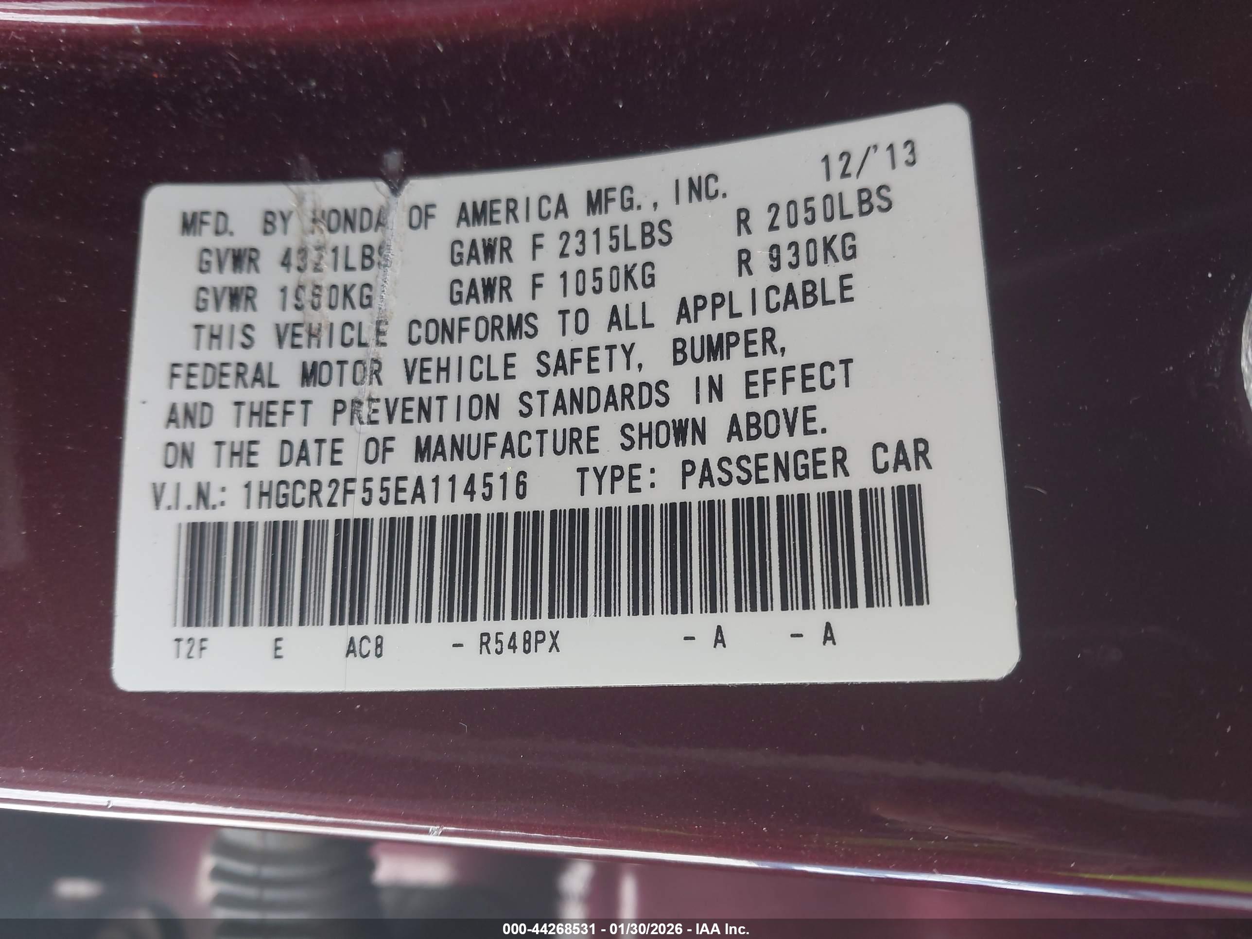 HONDA ACCORD image 9