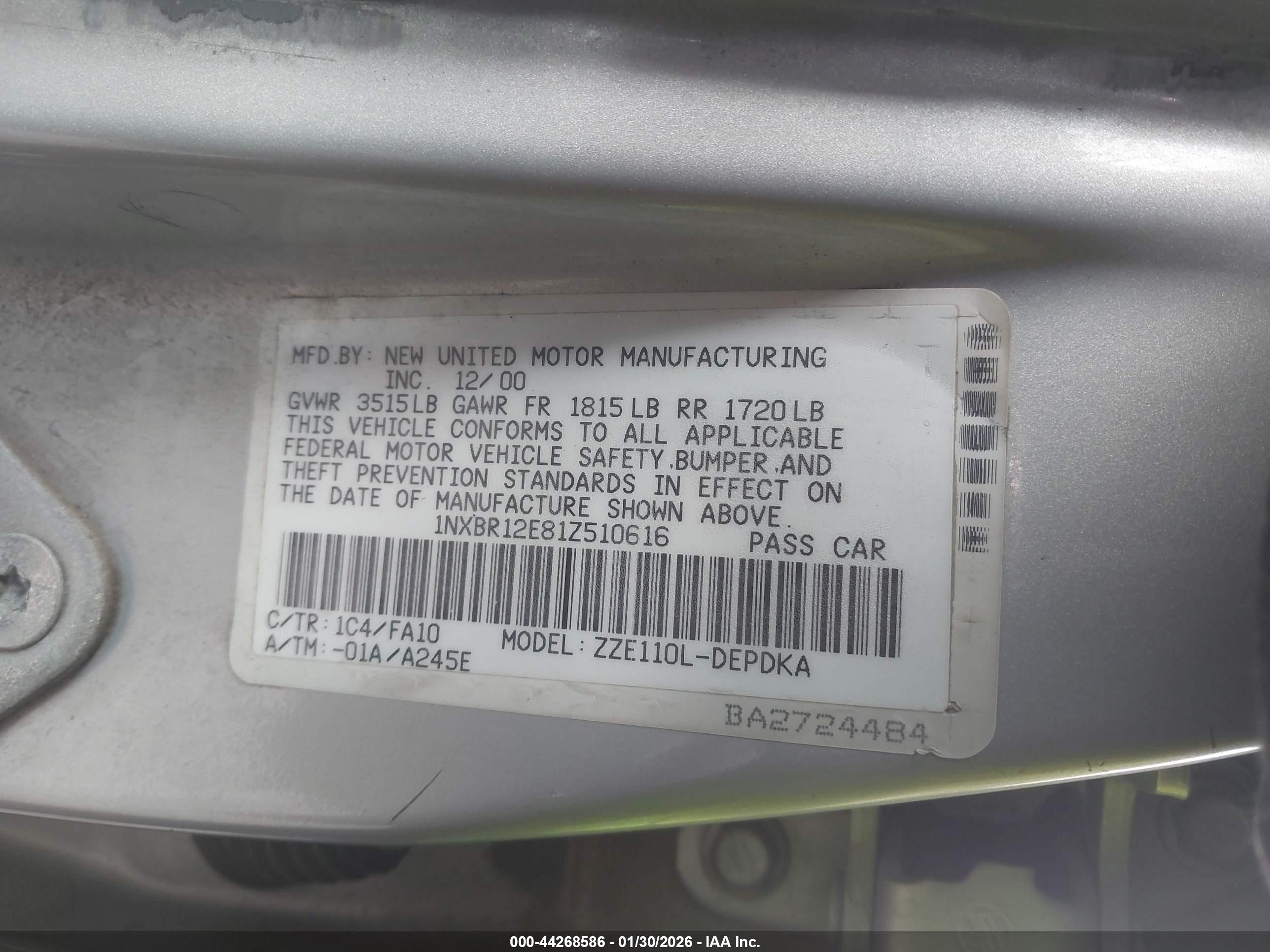 TOYOTA COROLLA image 9