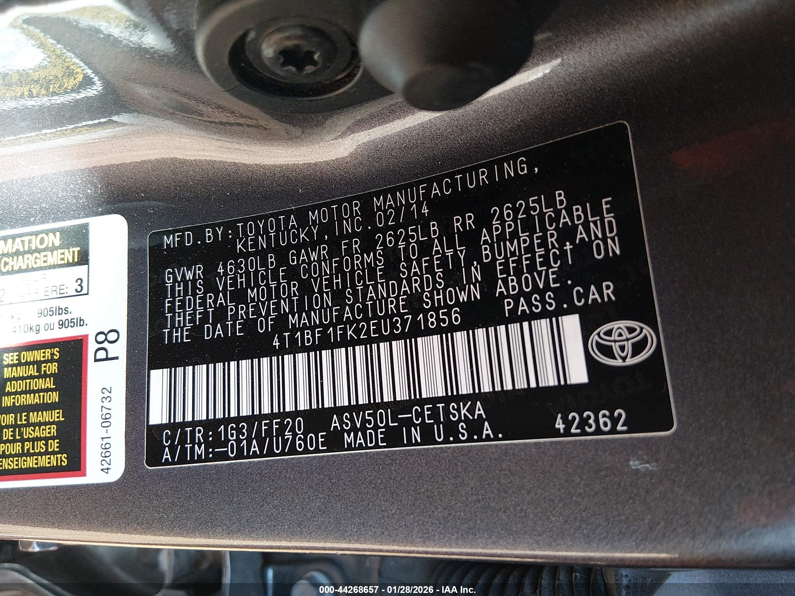 TOYOTA CAMRY image 9