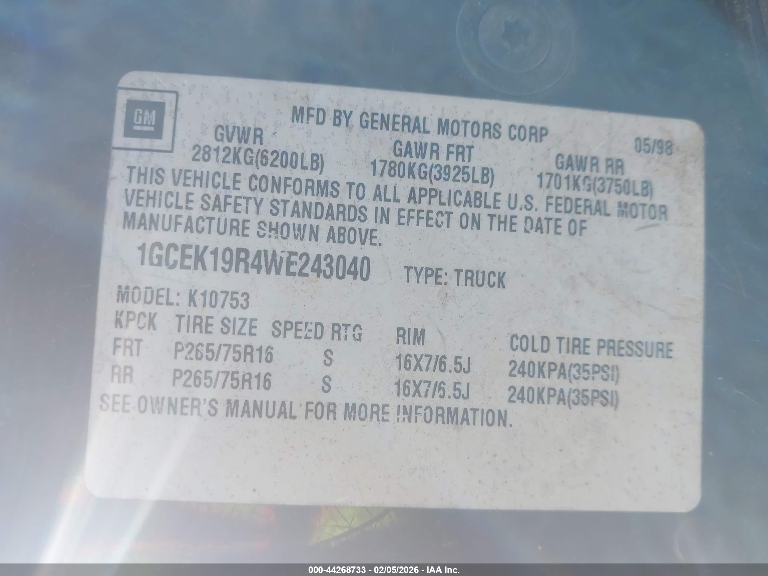 CHEVROLET K1500 image 9