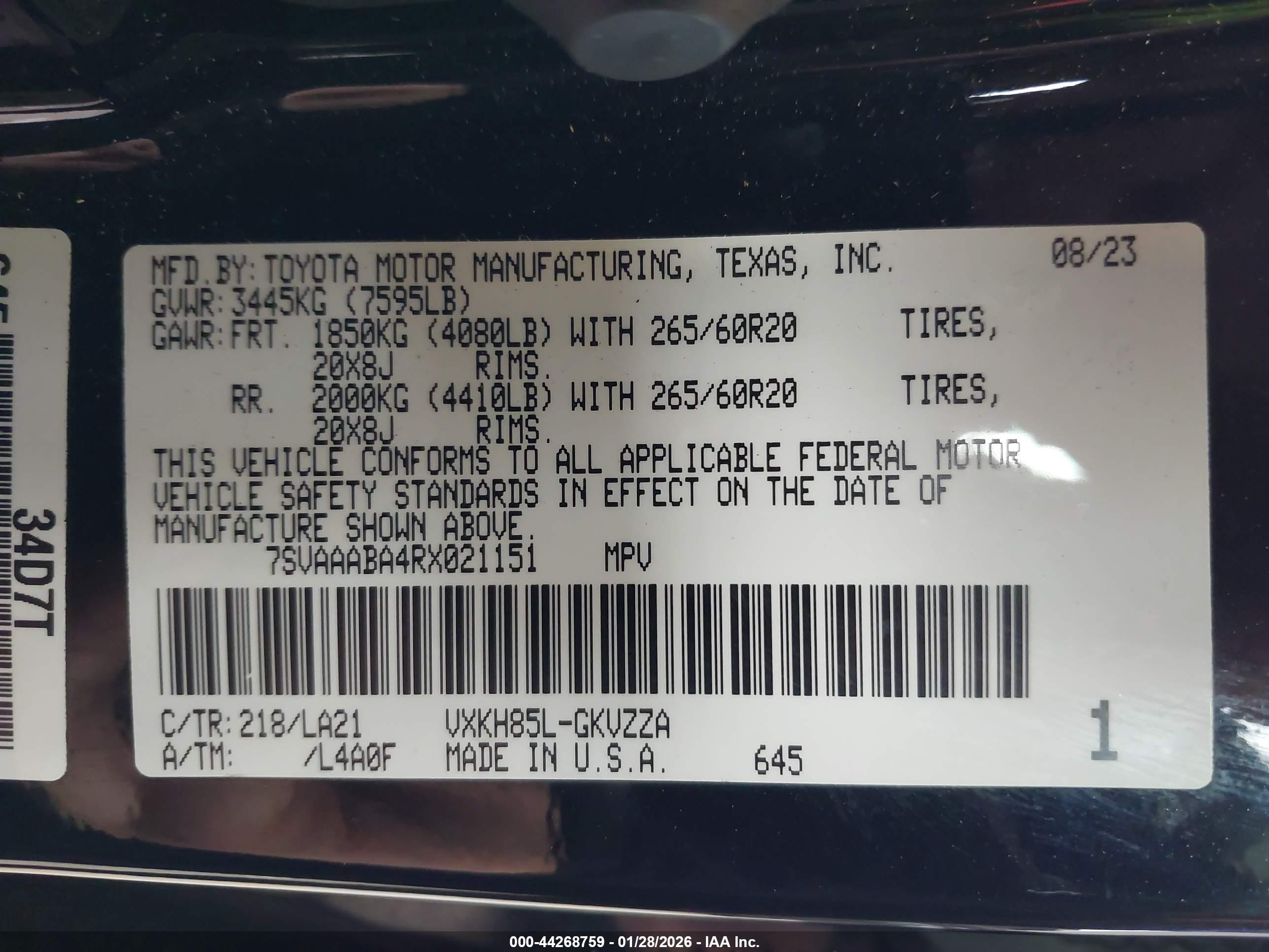 TOYOTA SEQUOIA image 9