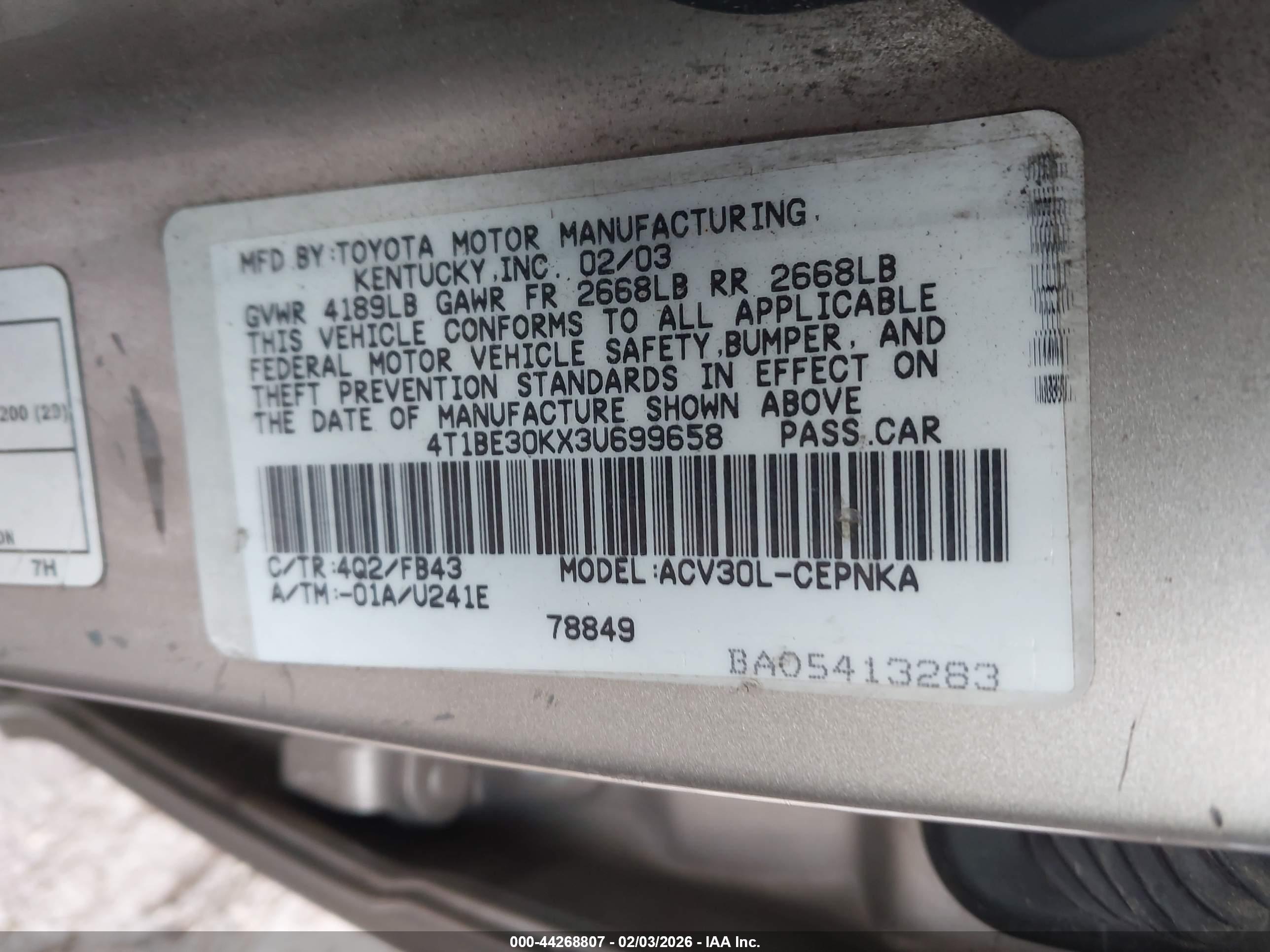 TOYOTA CAMRY image 9