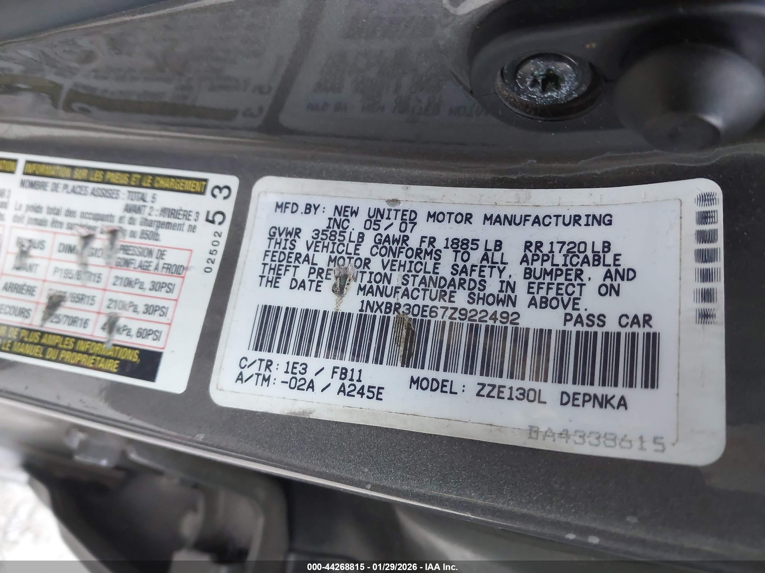TOYOTA COROLLA image 9