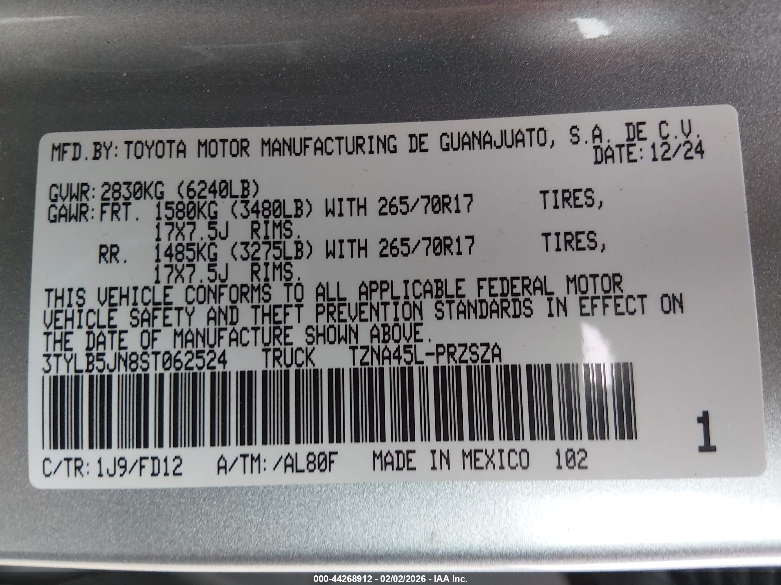 TOYOTA TACOMA image 9