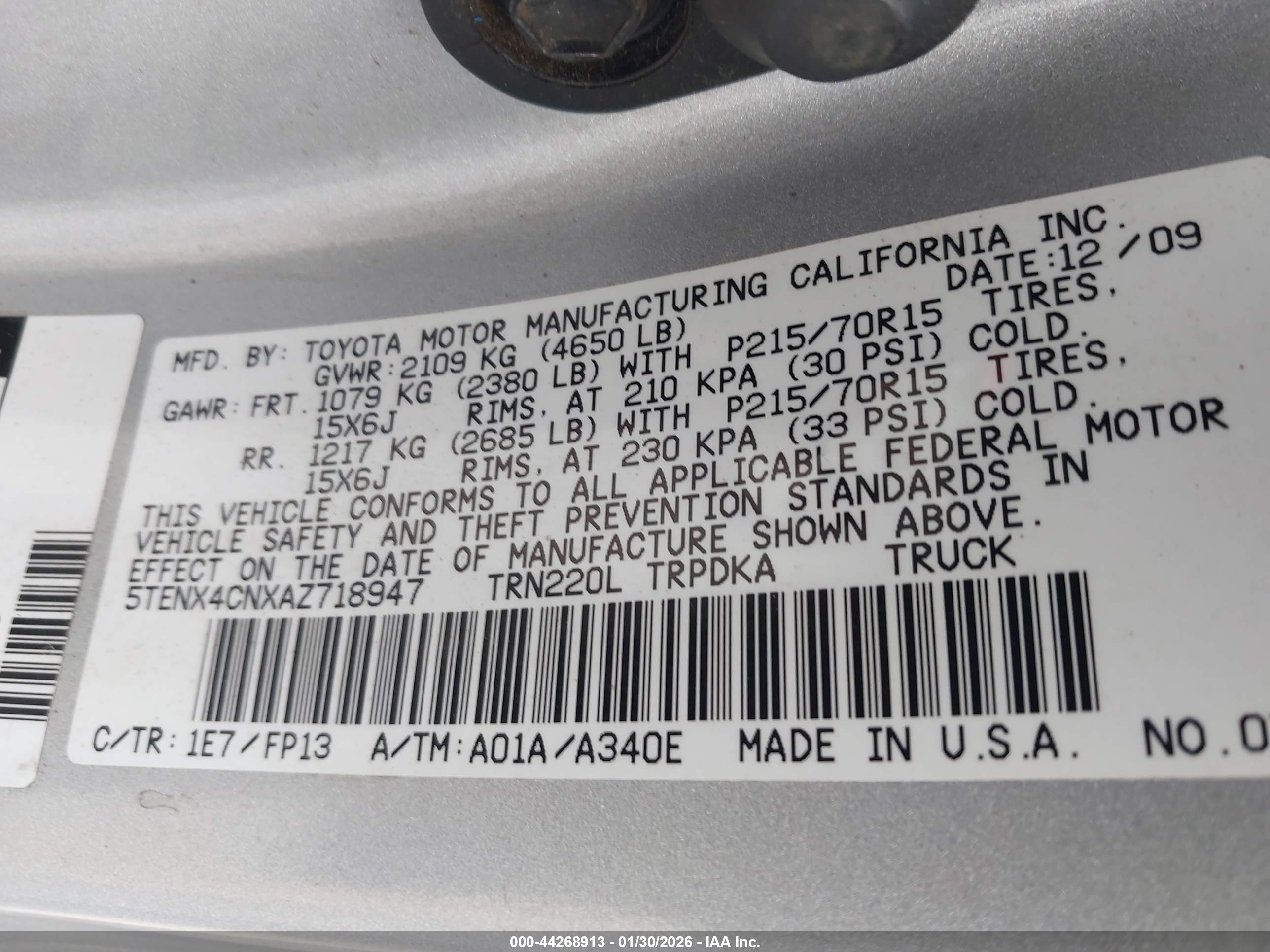 TOYOTA TACOMA image 9