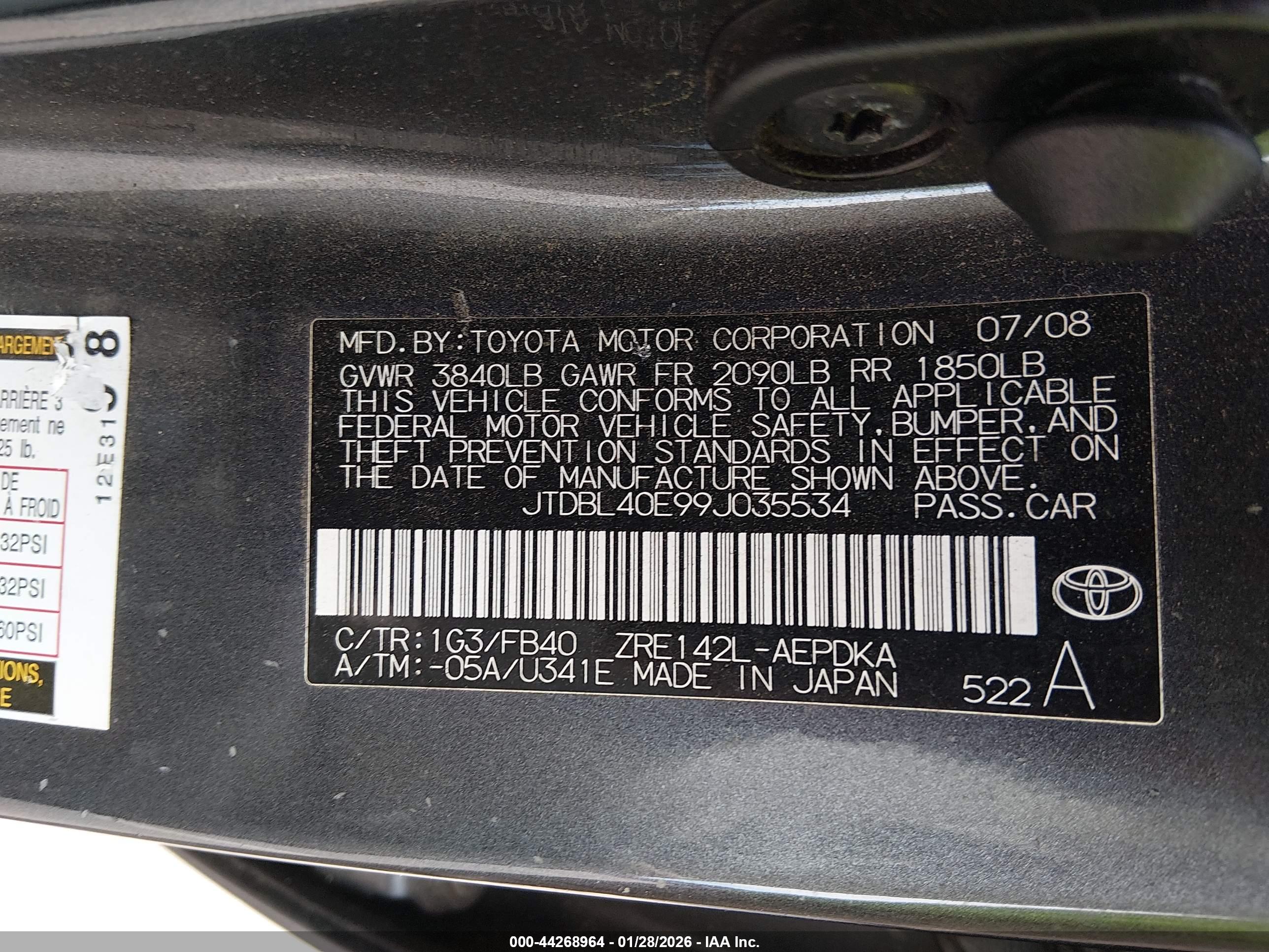 TOYOTA COROLLA image 9