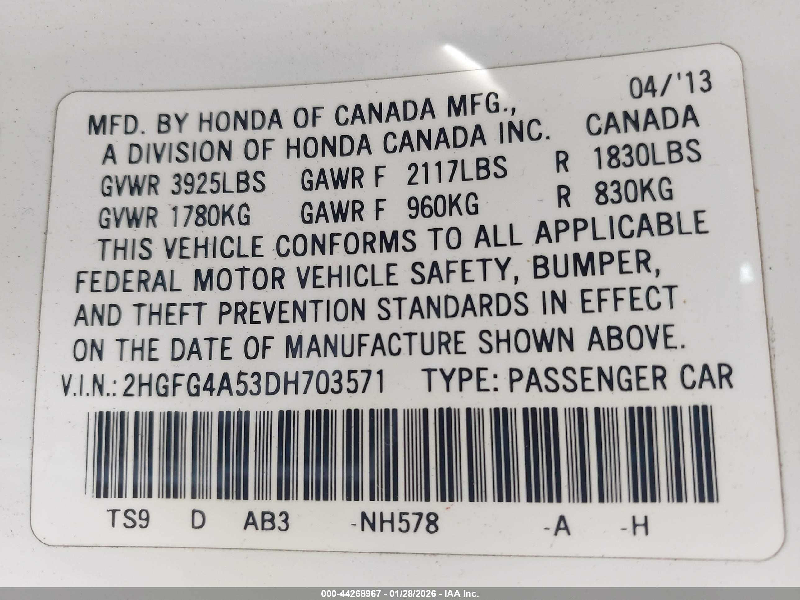 HONDA CIVIC image 9