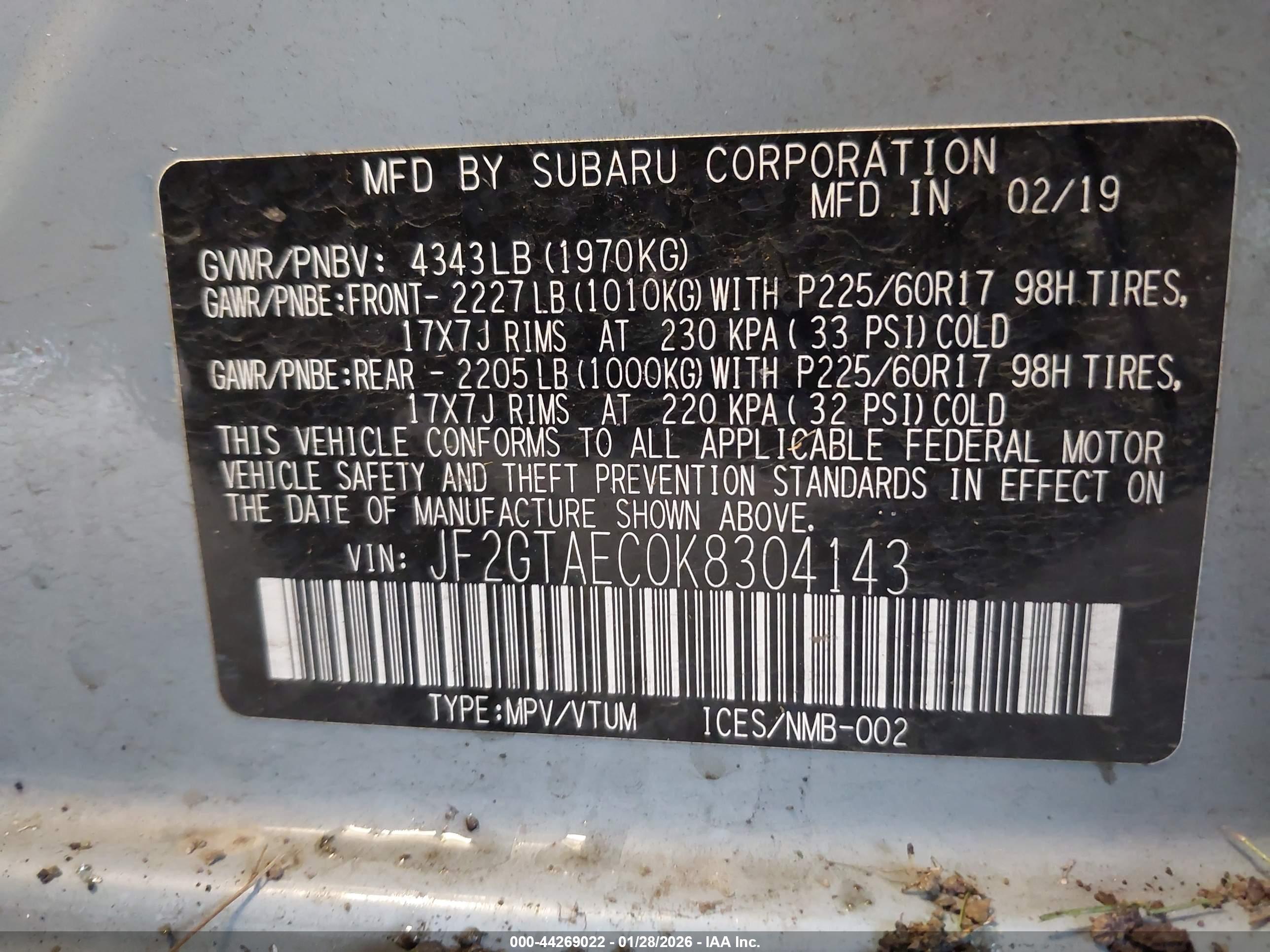 SUBARU CROSSTREK image 9