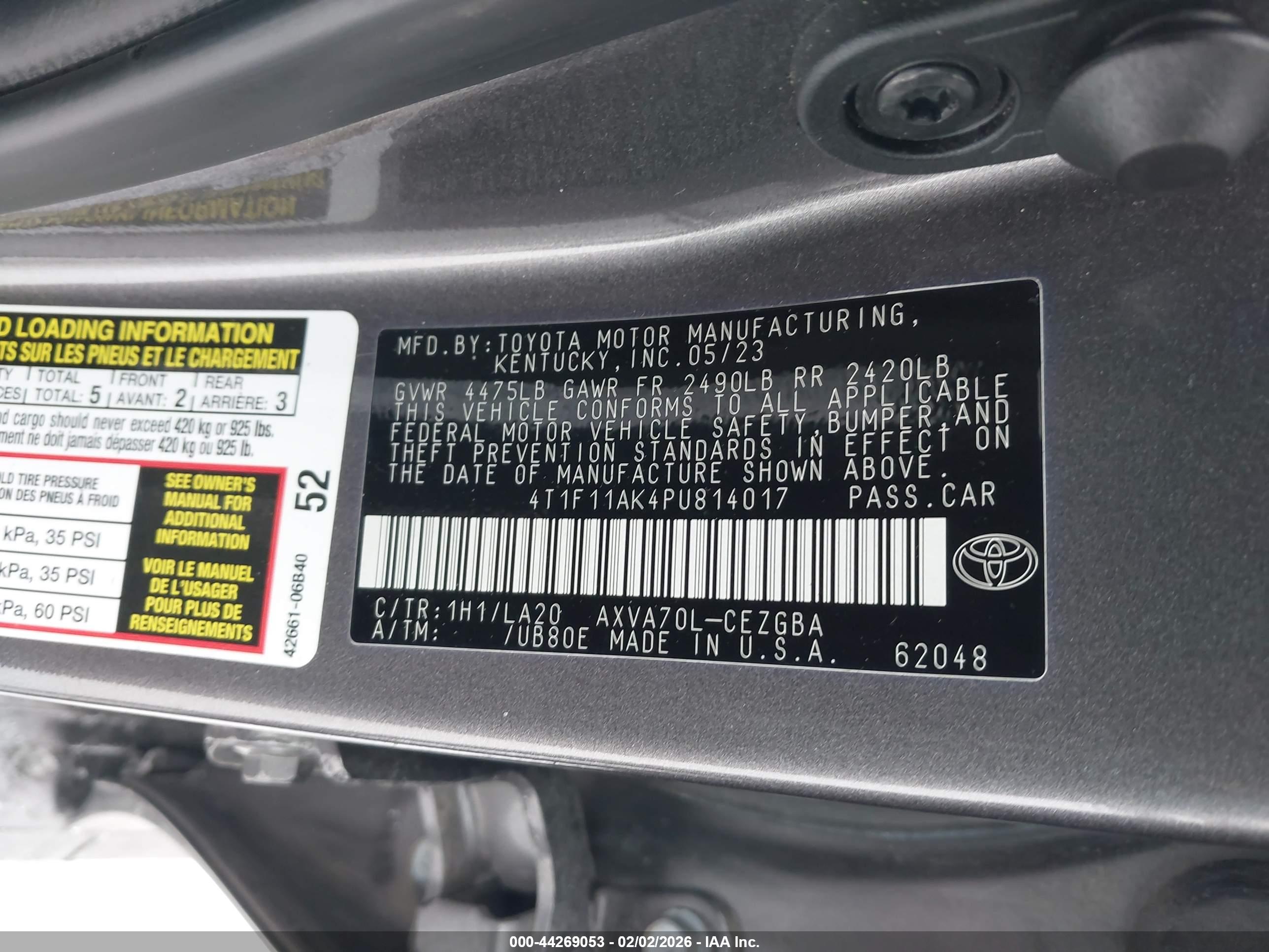 TOYOTA CAMRY image 9