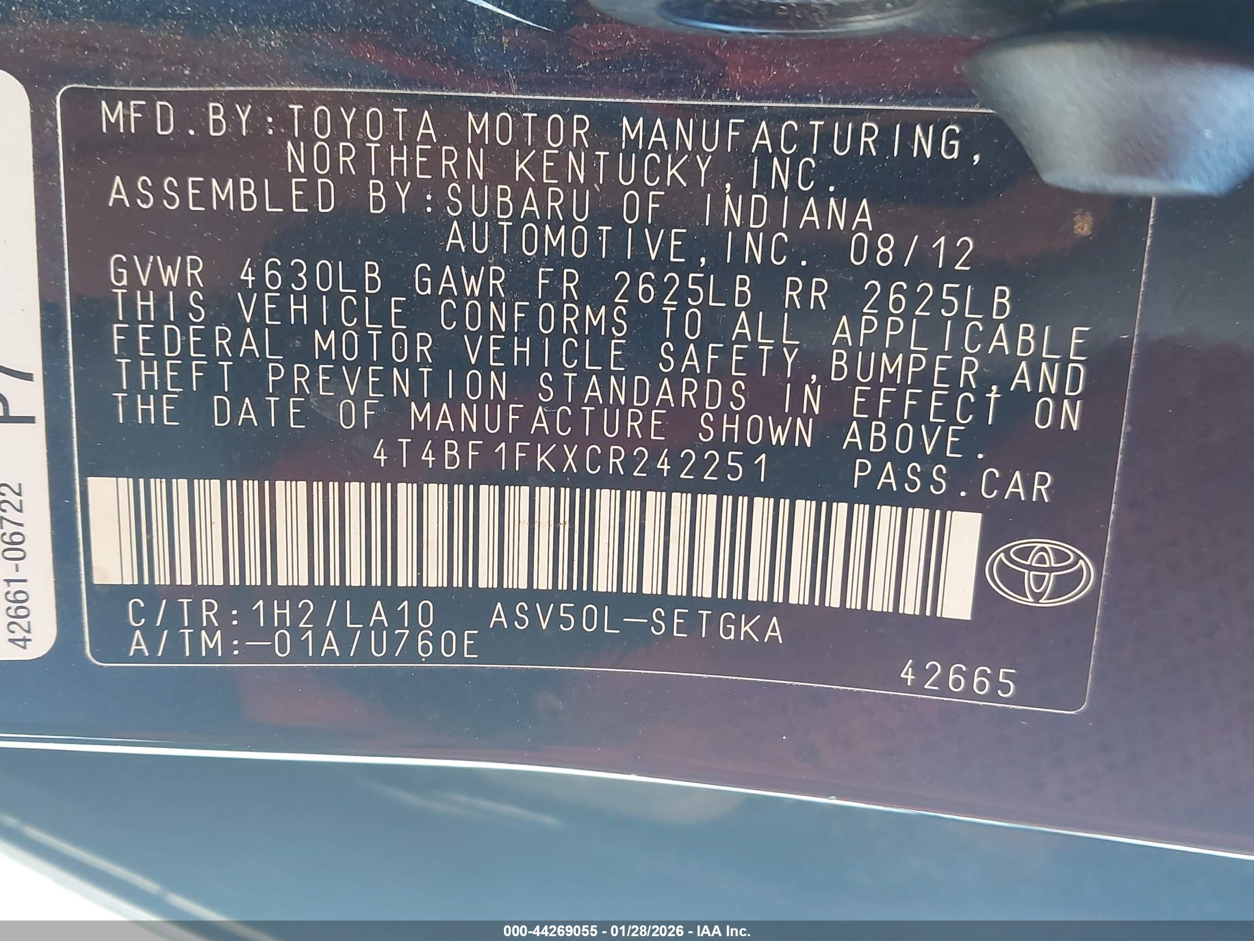 TOYOTA CAMRY image 9