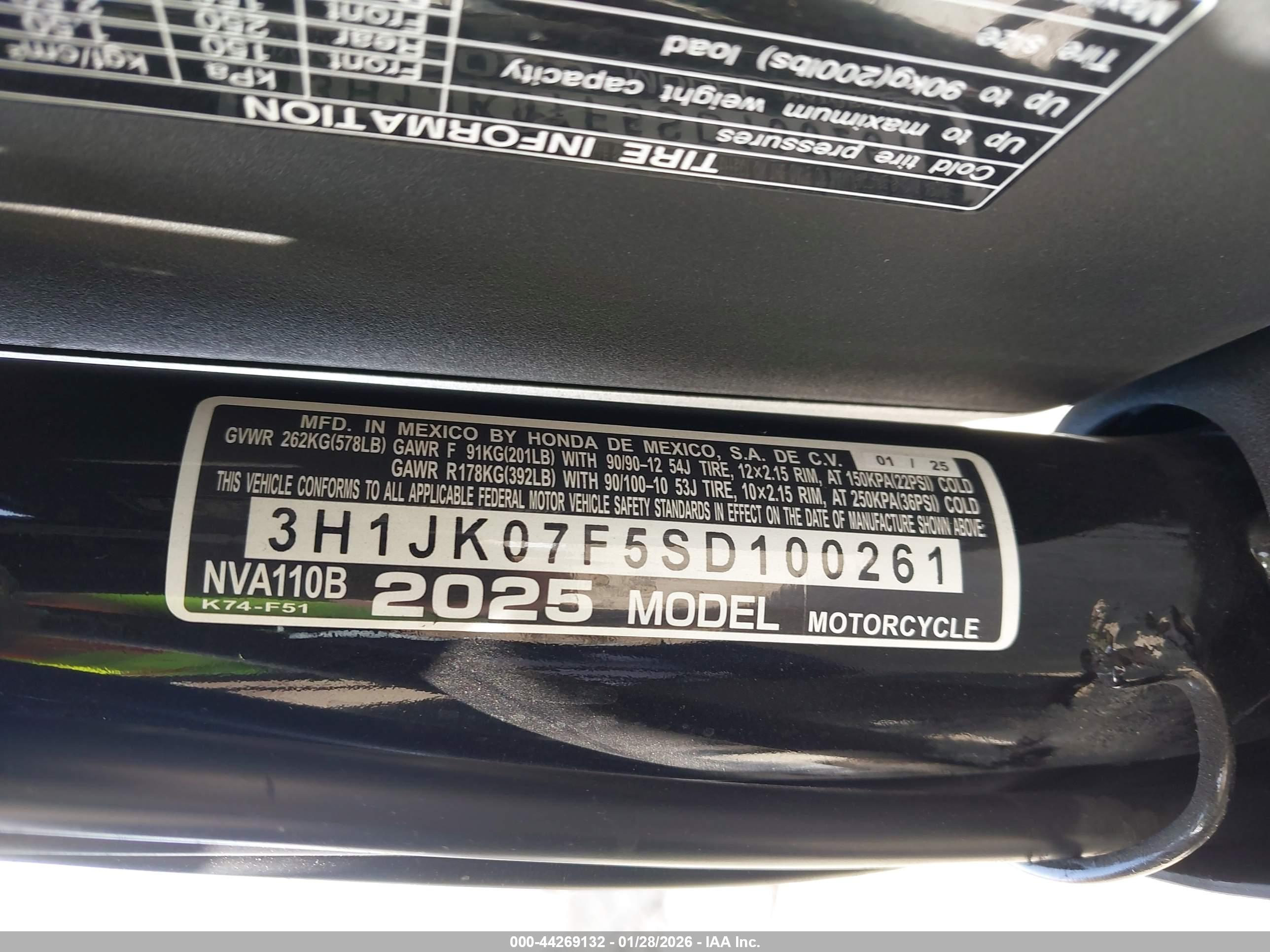HONDA NVA110 image 10