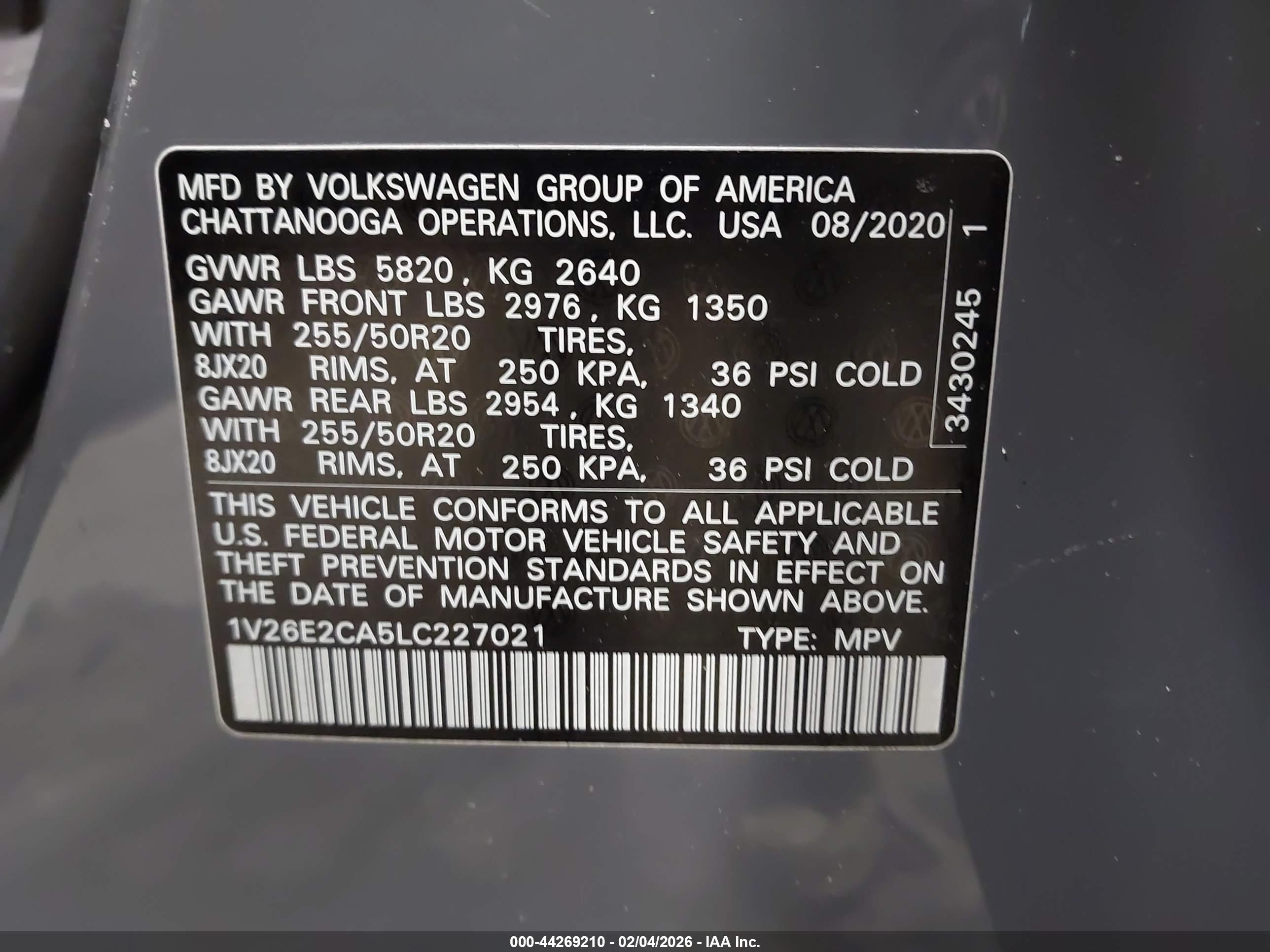 VOLKSWAGEN ATLAS image 9
