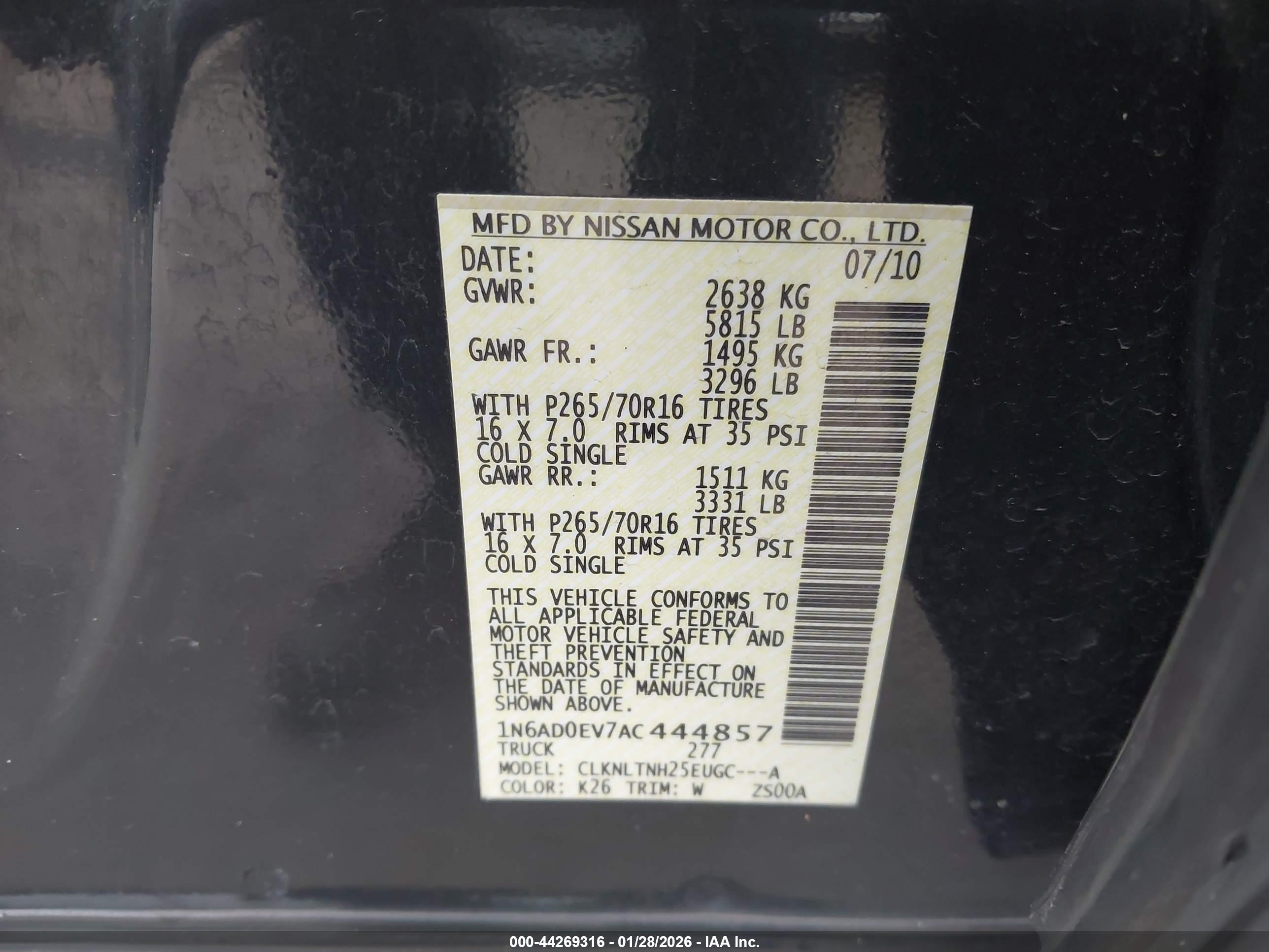 NISSAN FRONTIER image 9