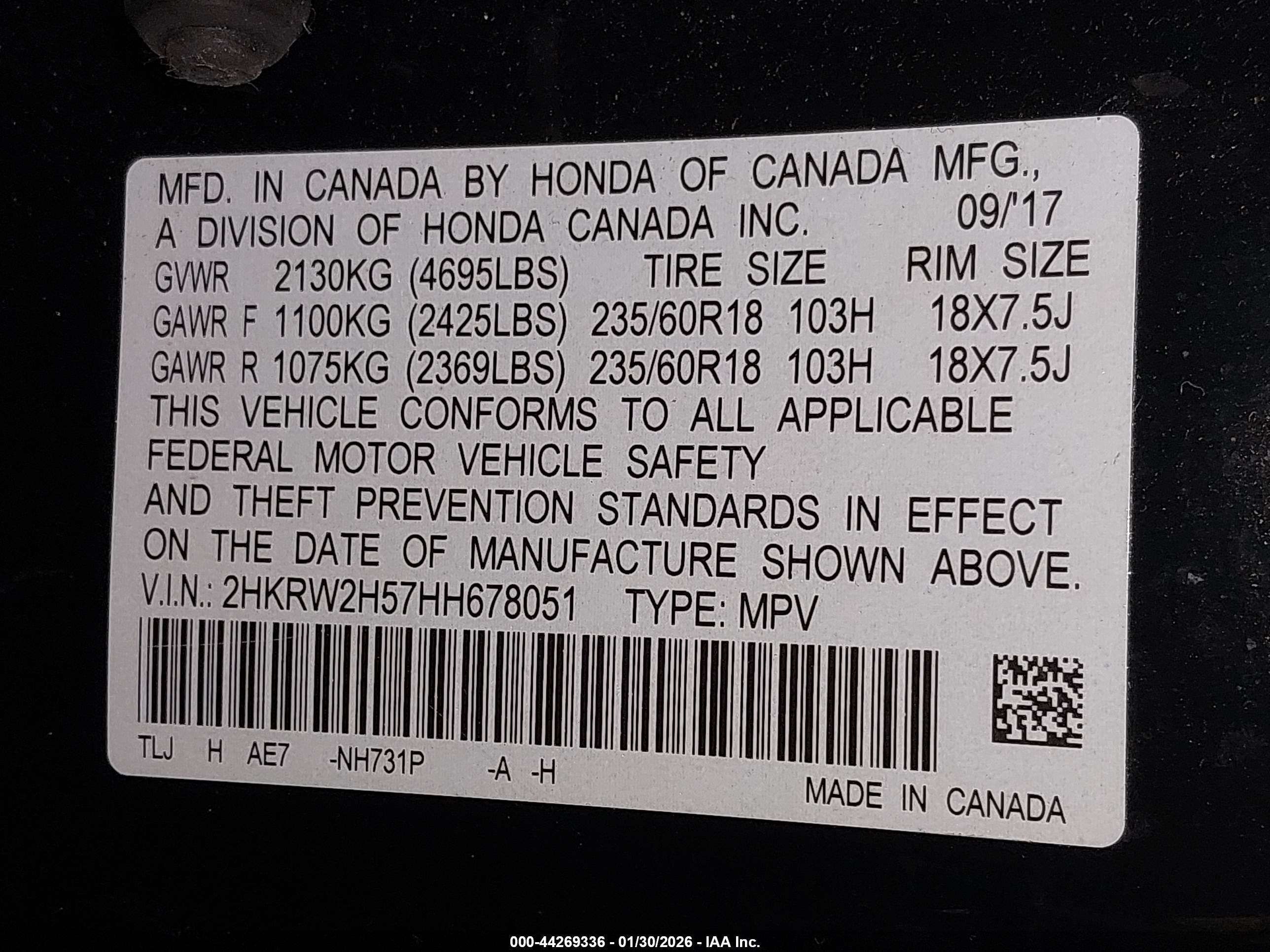 HONDA CR-V image 9