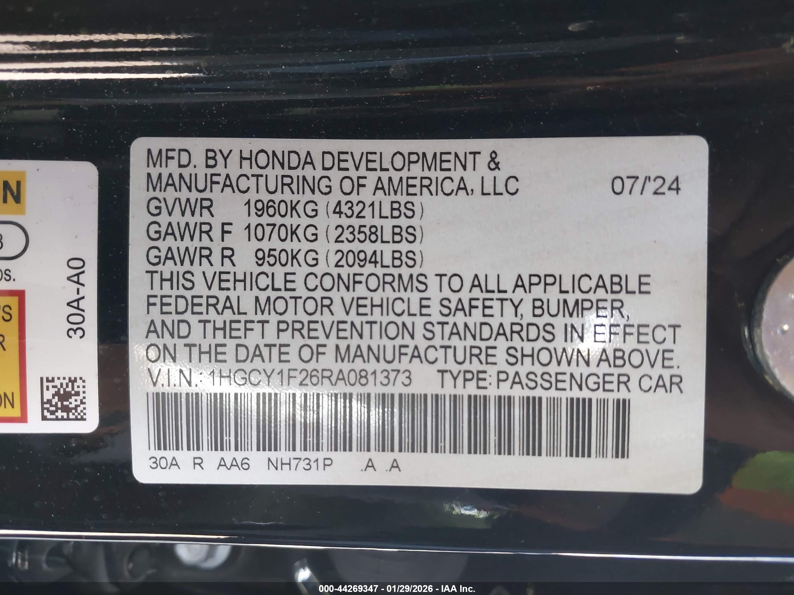HONDA ACCORD image 9