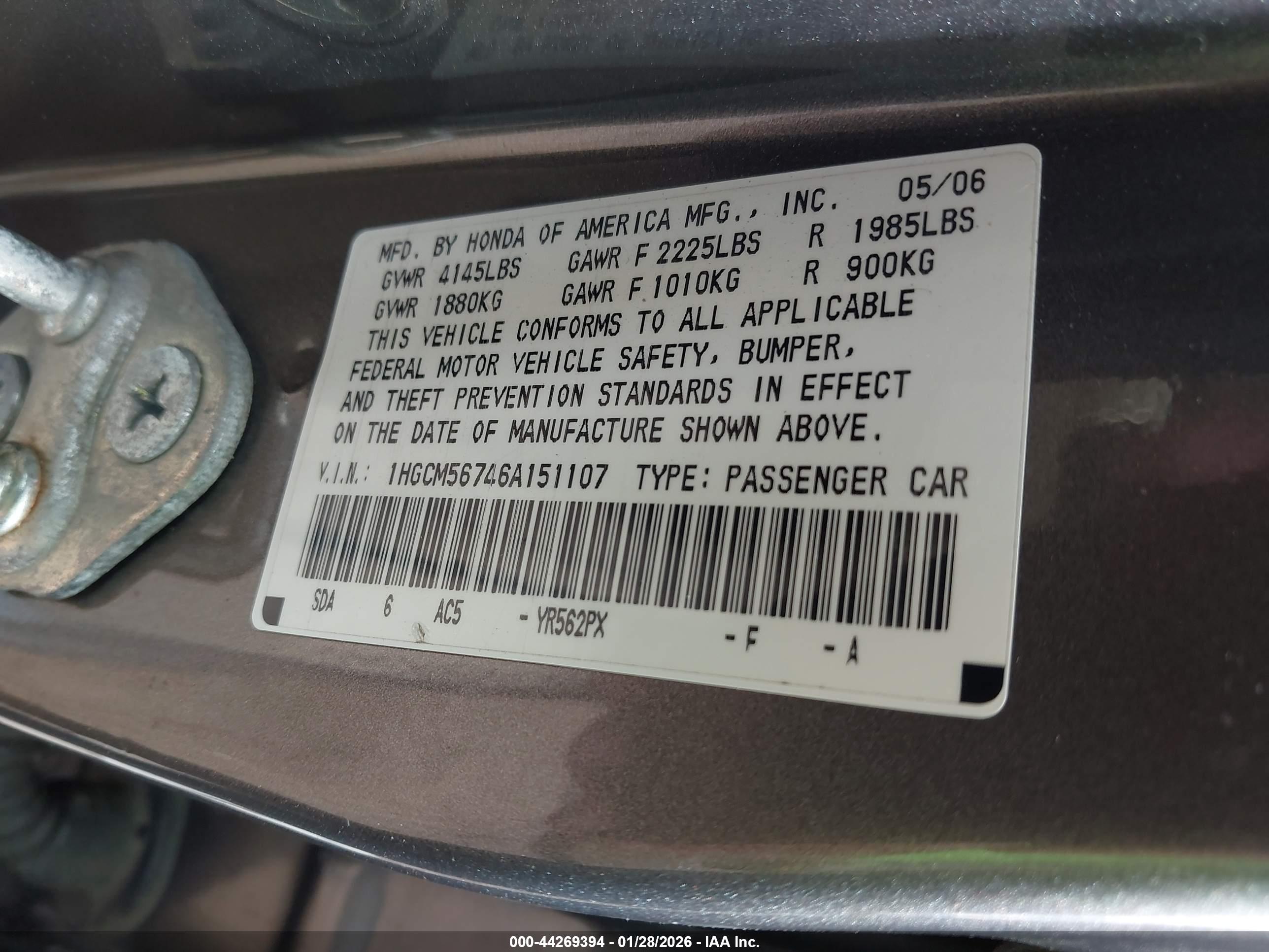 HONDA ACCORD image 9