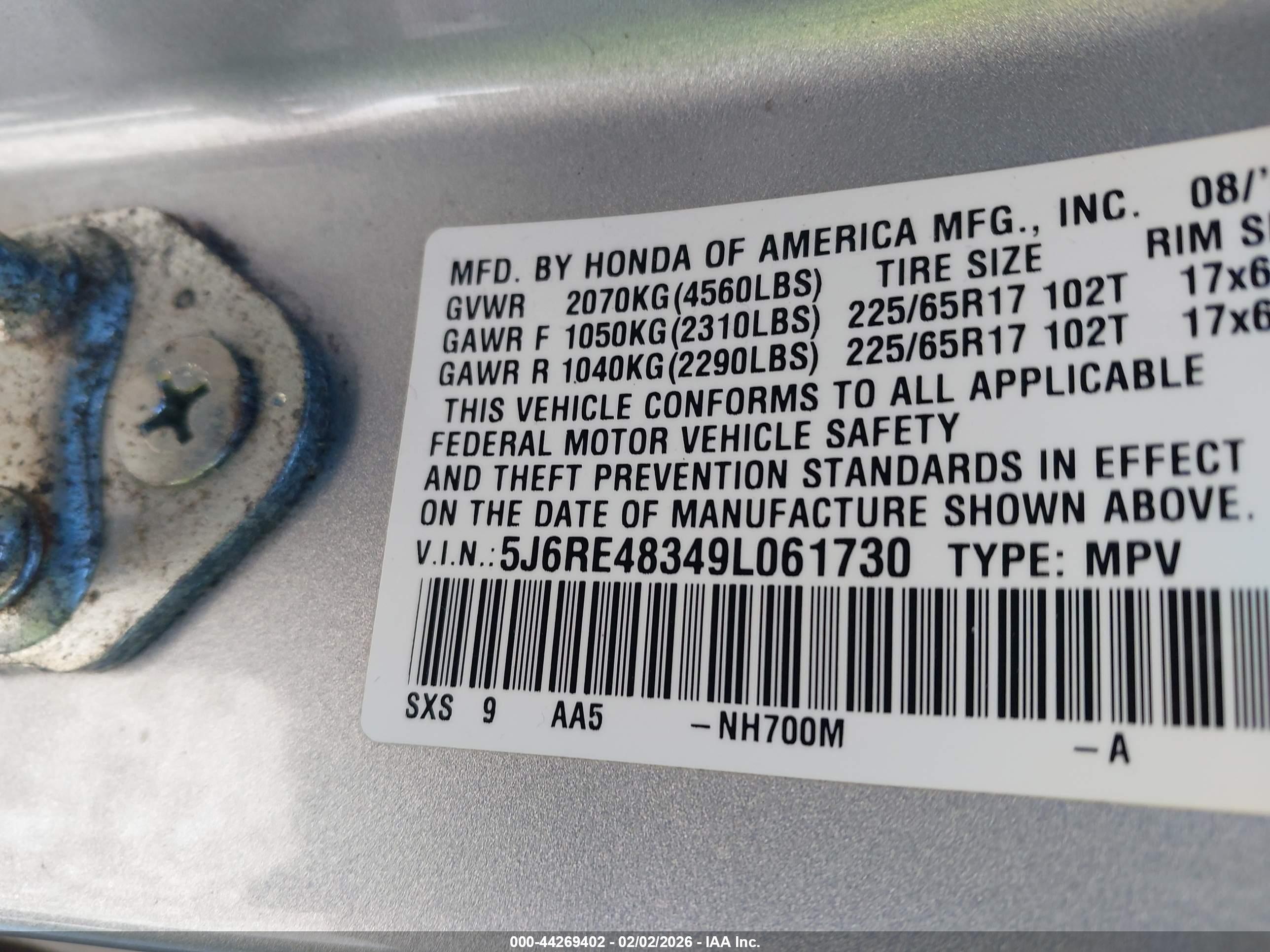 HONDA CR-V image 9