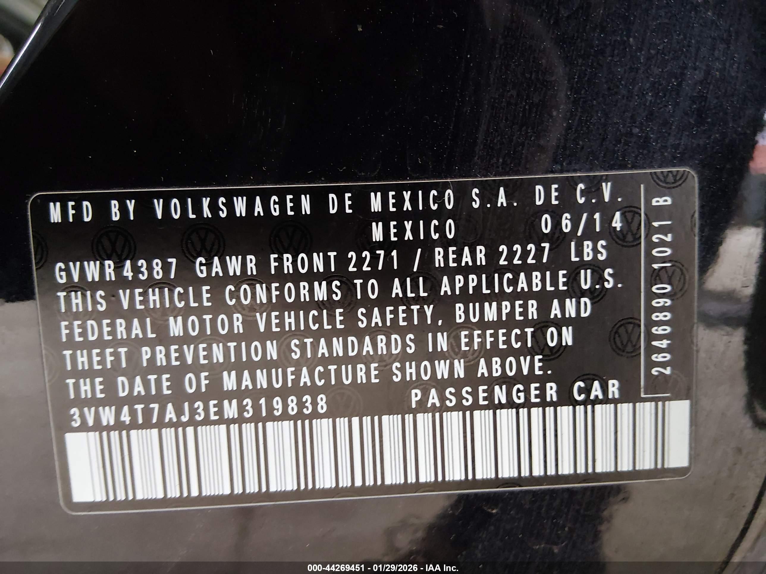 VOLKSWAGEN JETTA image 9