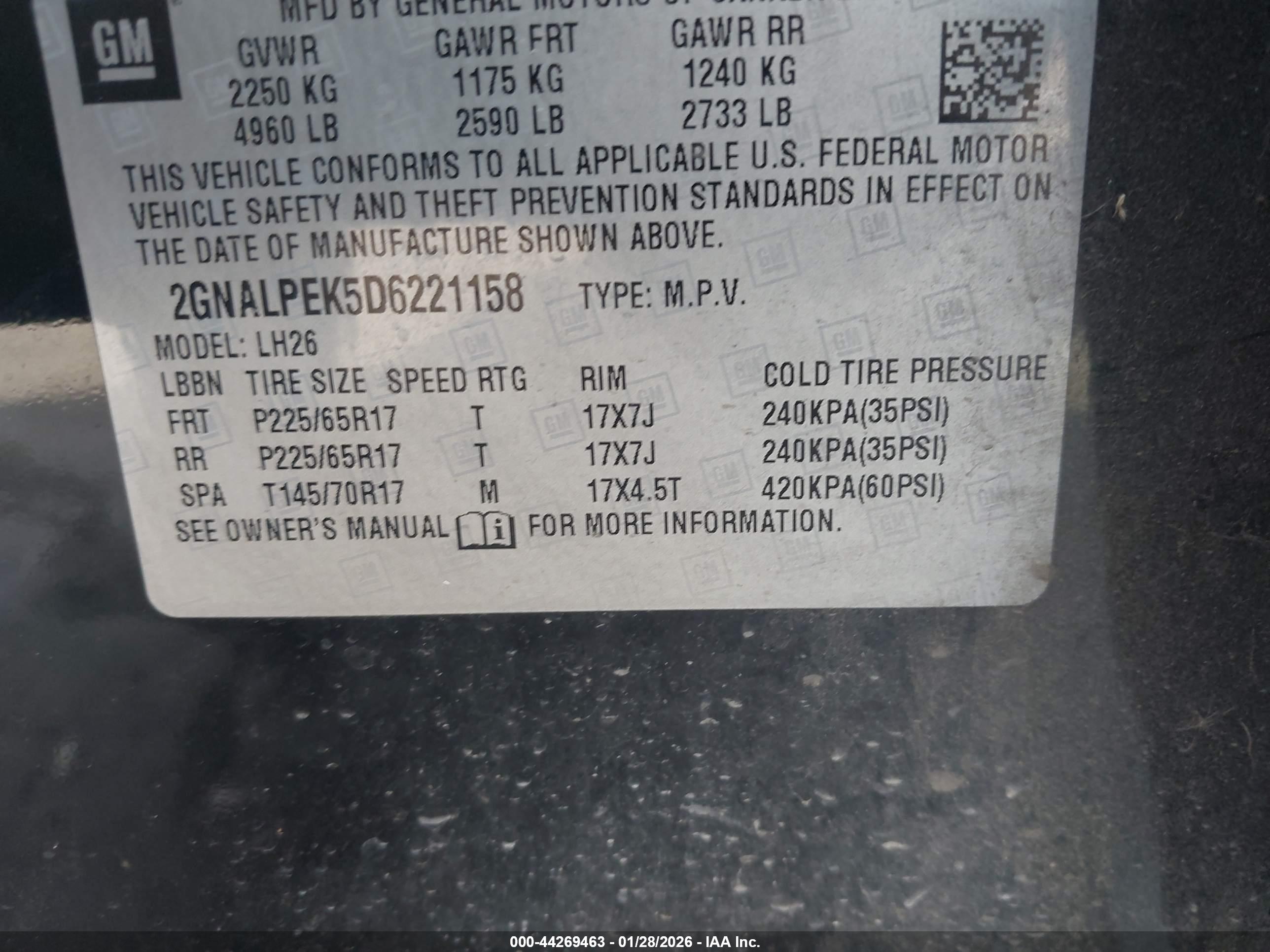CHEVROLET EQUINOX image 9