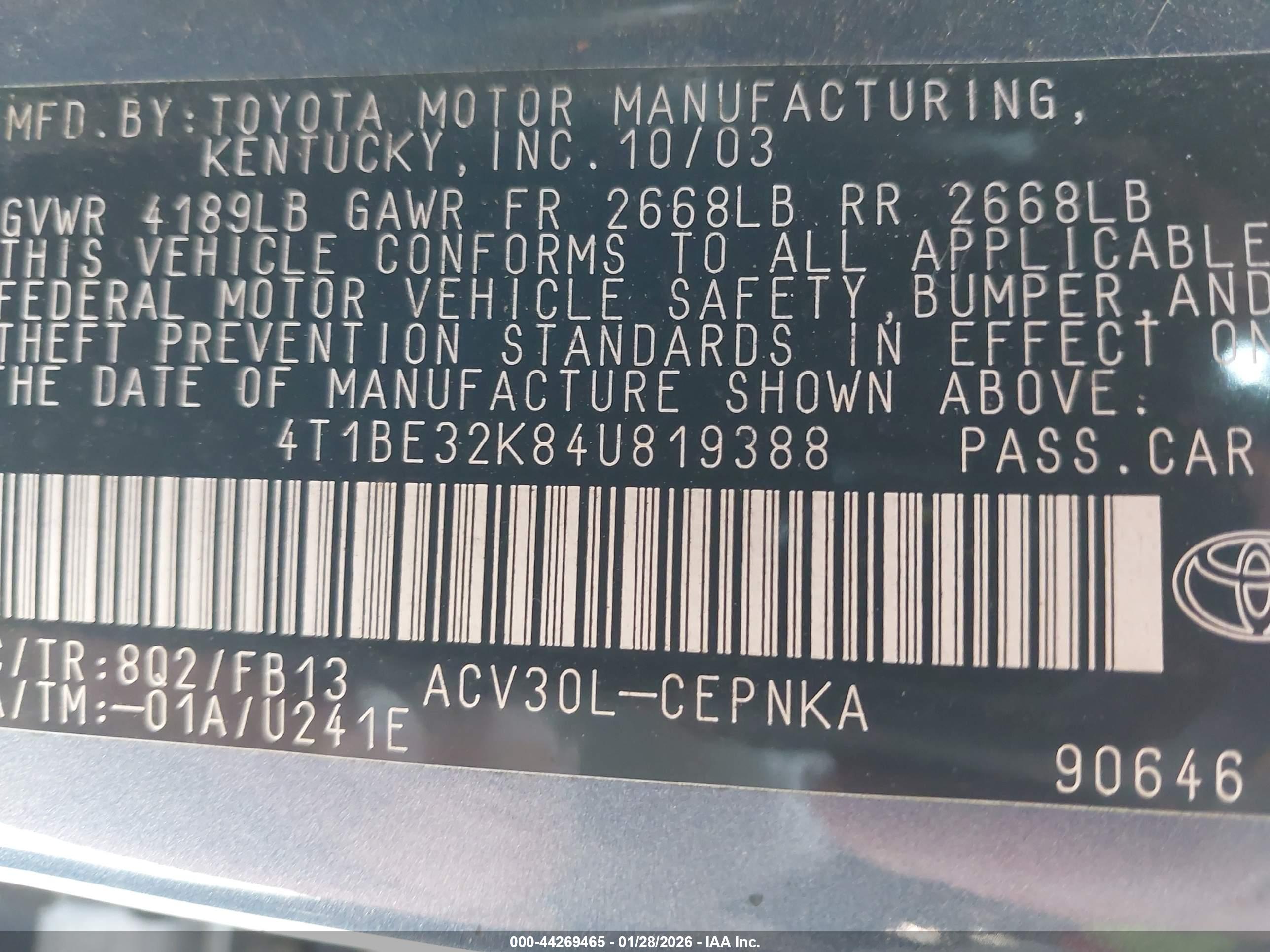 TOYOTA CAMRY image 9