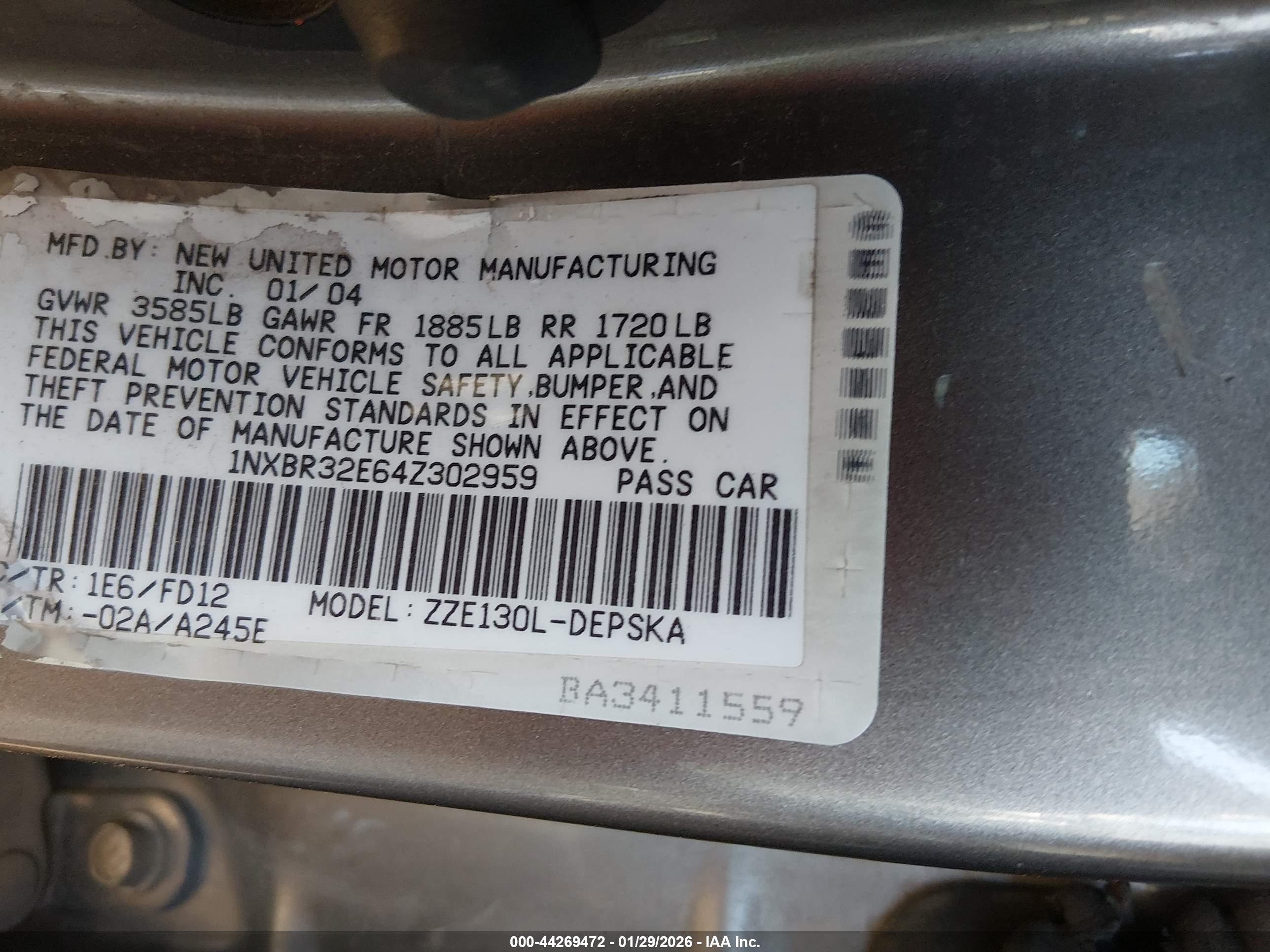 TOYOTA COROLLA image 9