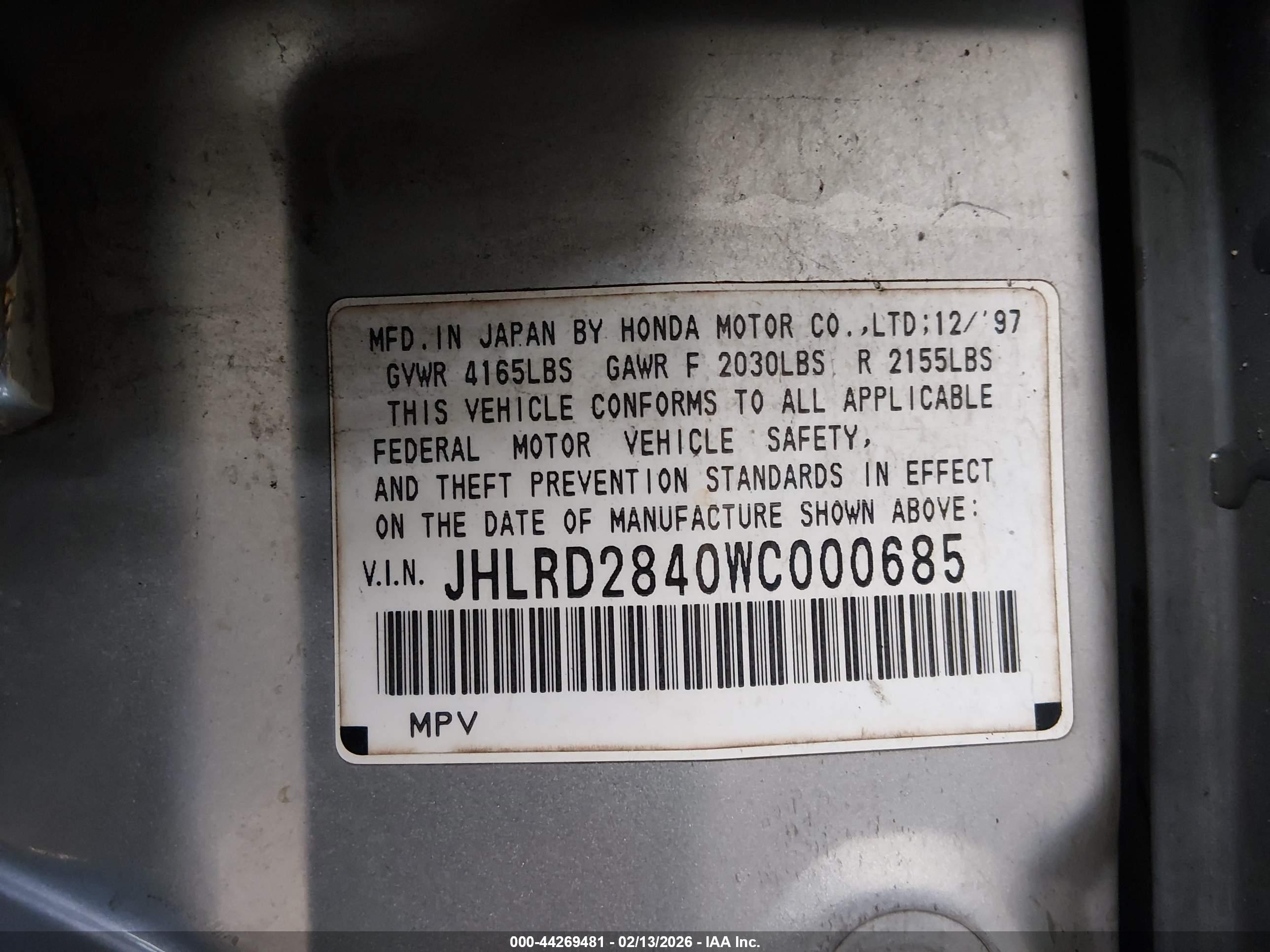 HONDA CR-V image 9