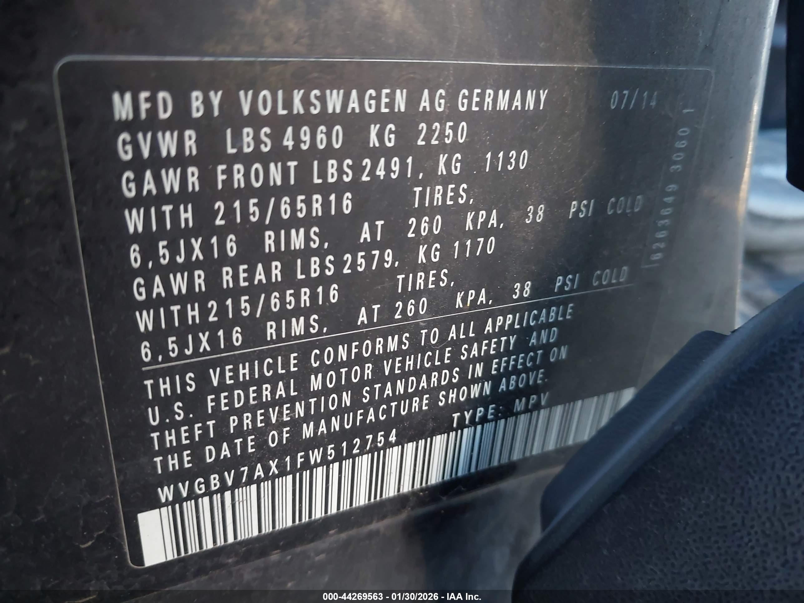 VOLKSWAGEN TIGUAN image 9