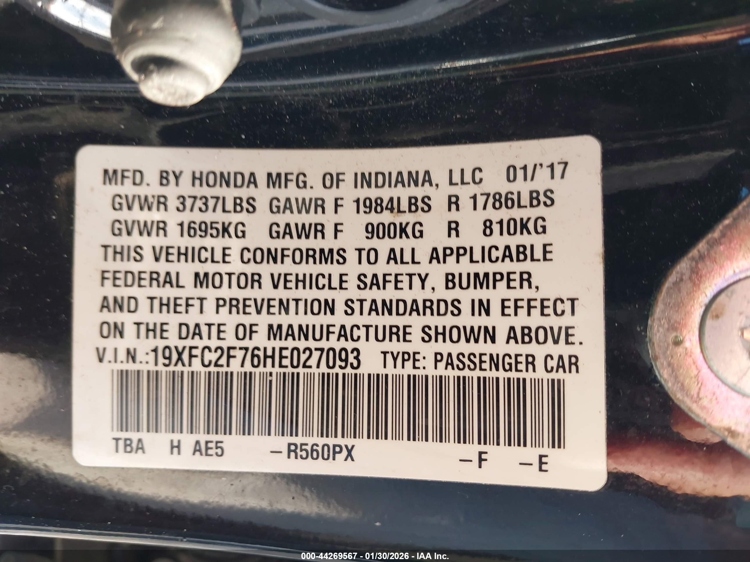 HONDA CIVIC image 9