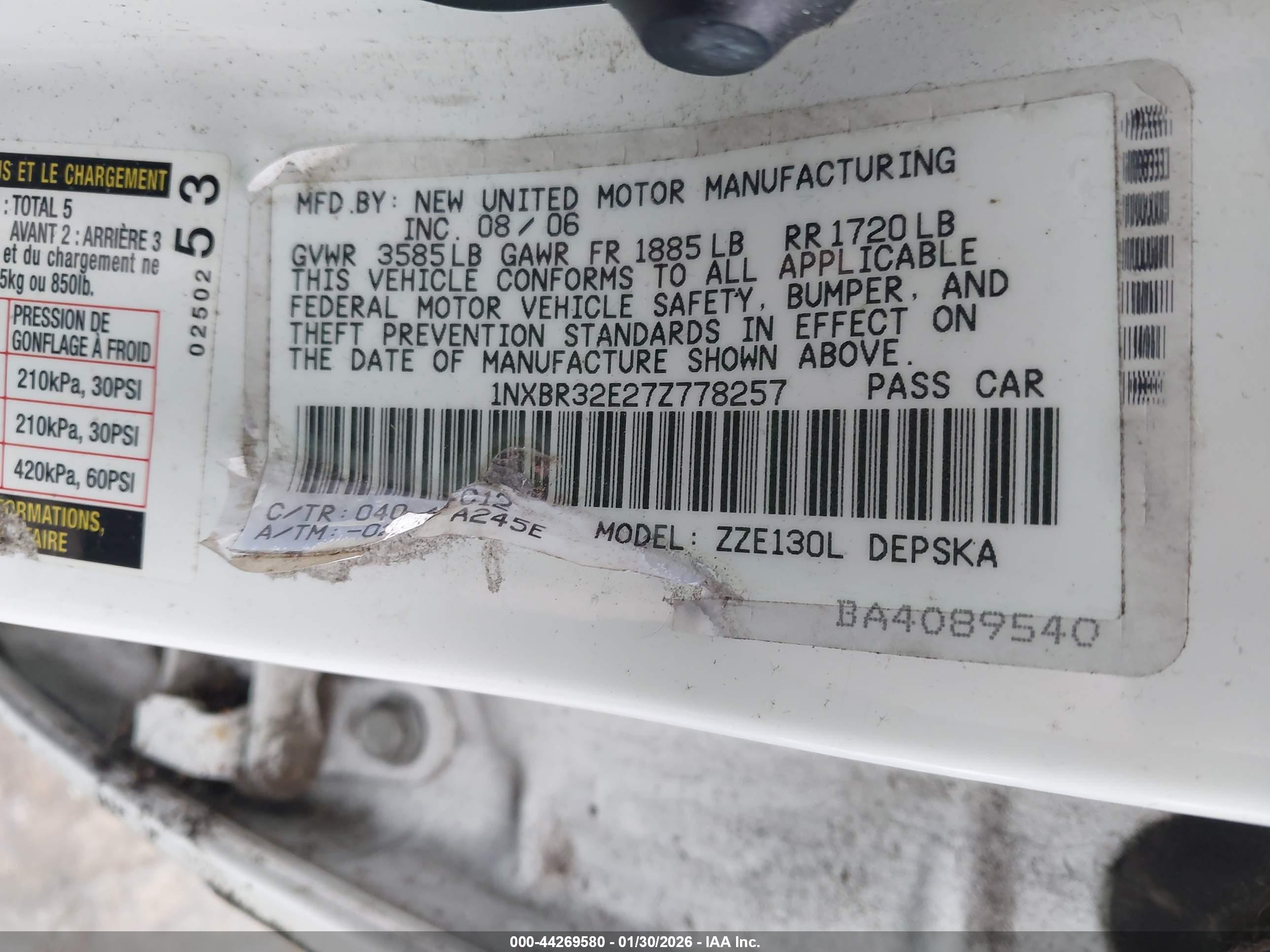 TOYOTA COROLLA image 9