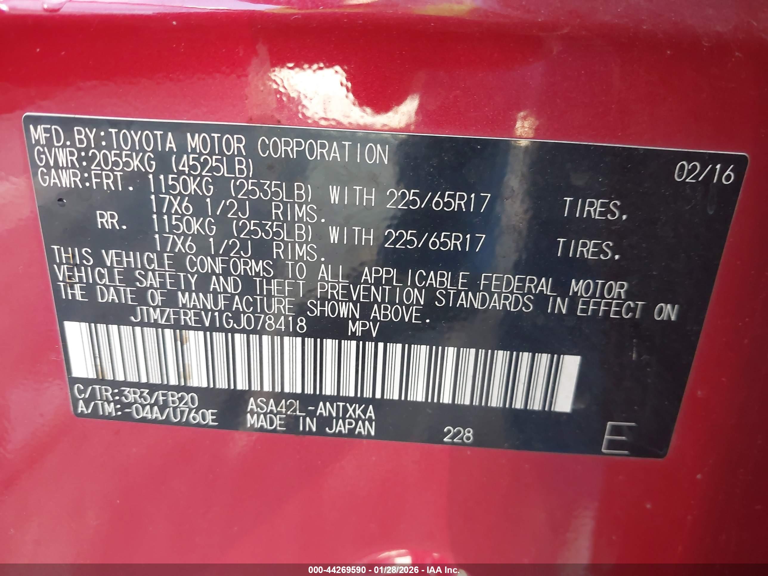 TOYOTA RAV4 image 9